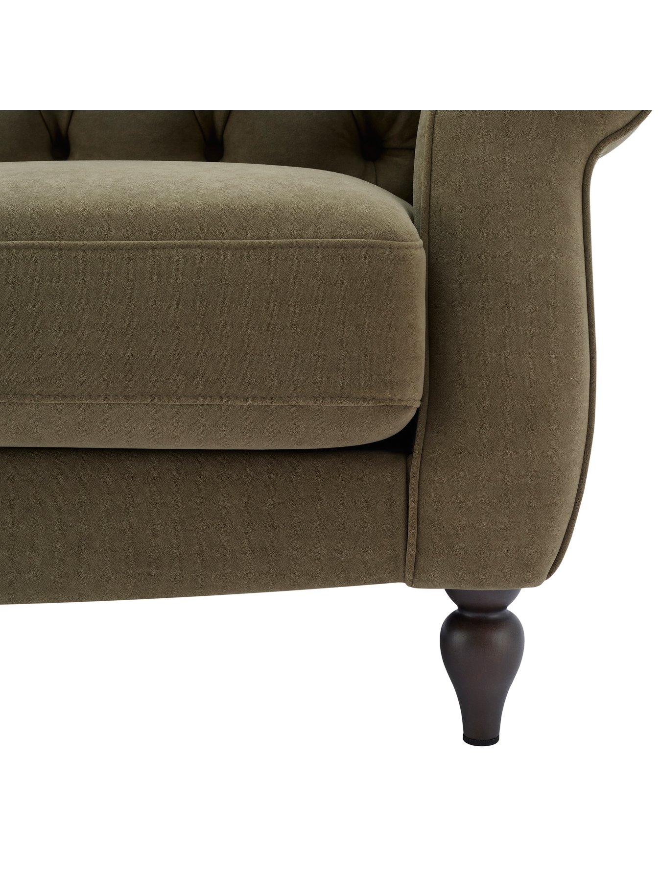Image 6 of 7 of Dusk Hebden 3 Seater Sofa - Olive Green