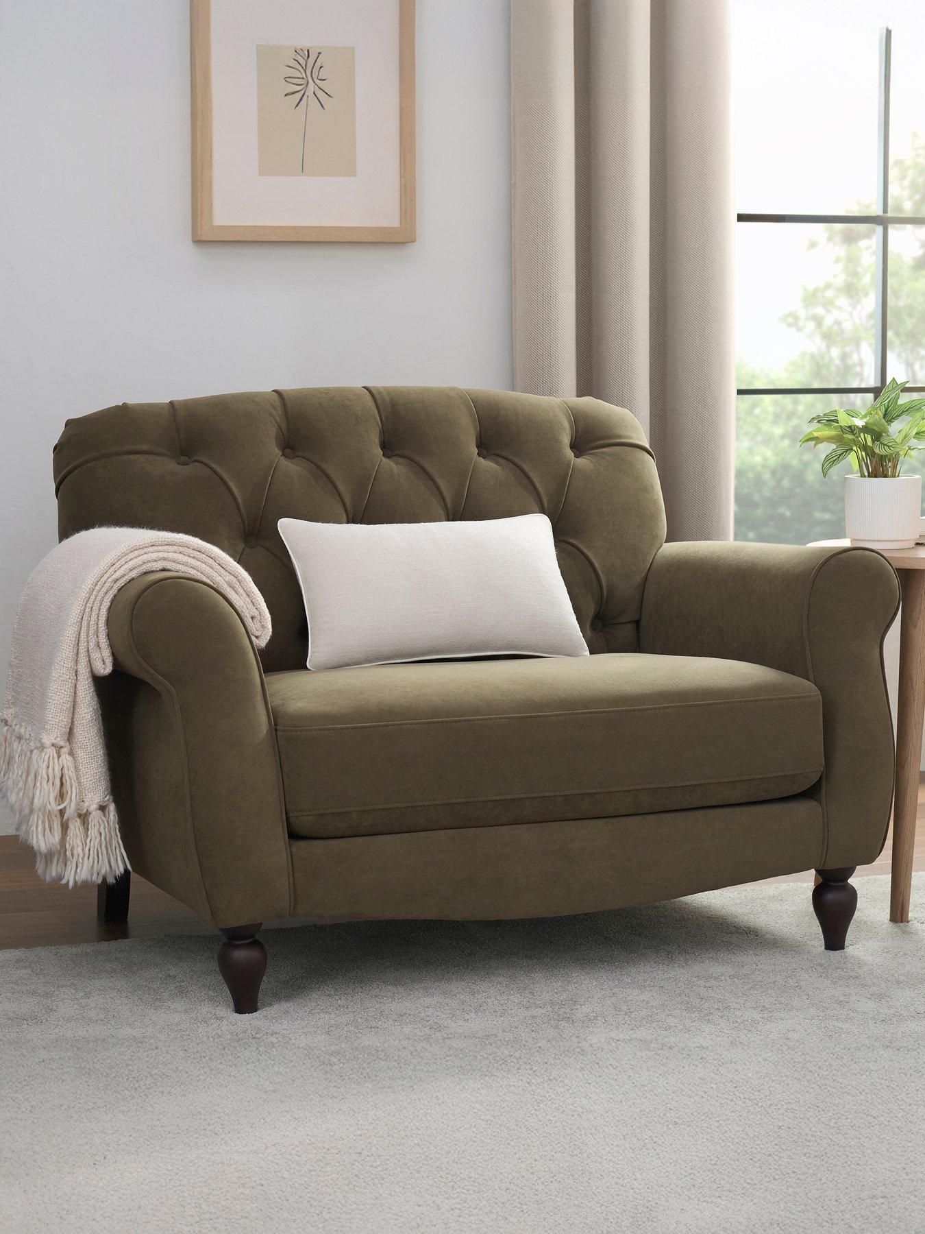 Dusk Hebden Loveseat - Olive Green