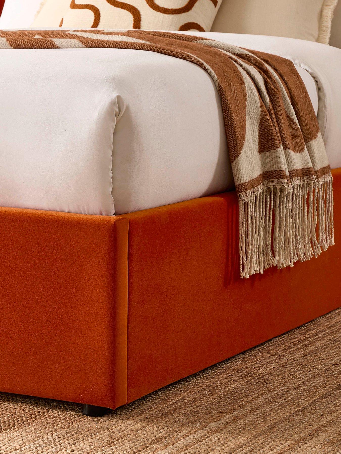 dusk-ascot-bright-orange-ottoman-storage-bed-kingdetail