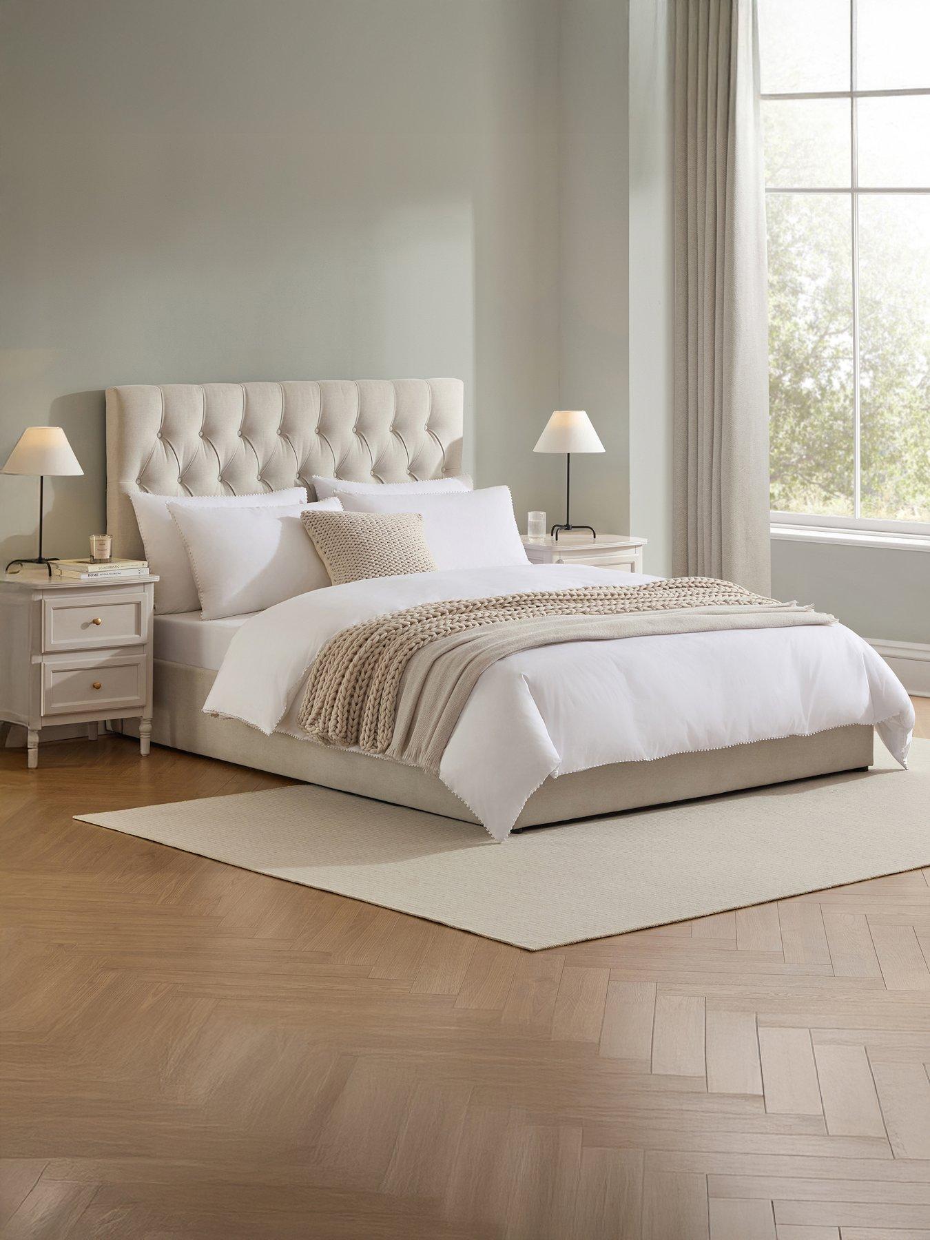 Dusk Middleton Natural Ottoman Storage Bed