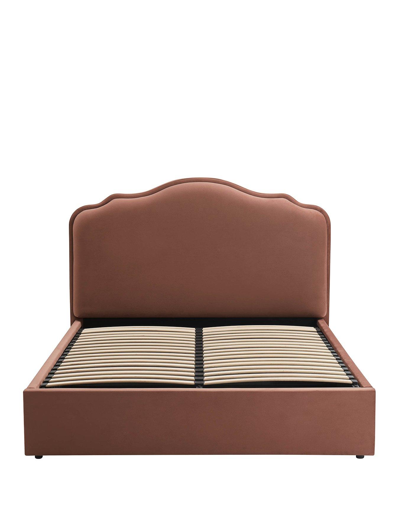 Image 2 of 7 of Dusk Wiltshire Mauve Ottoman Storage Bed