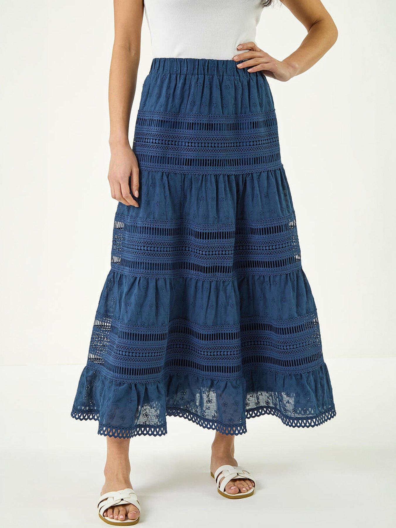 roman-petite-lace-trim-maxi-skirt