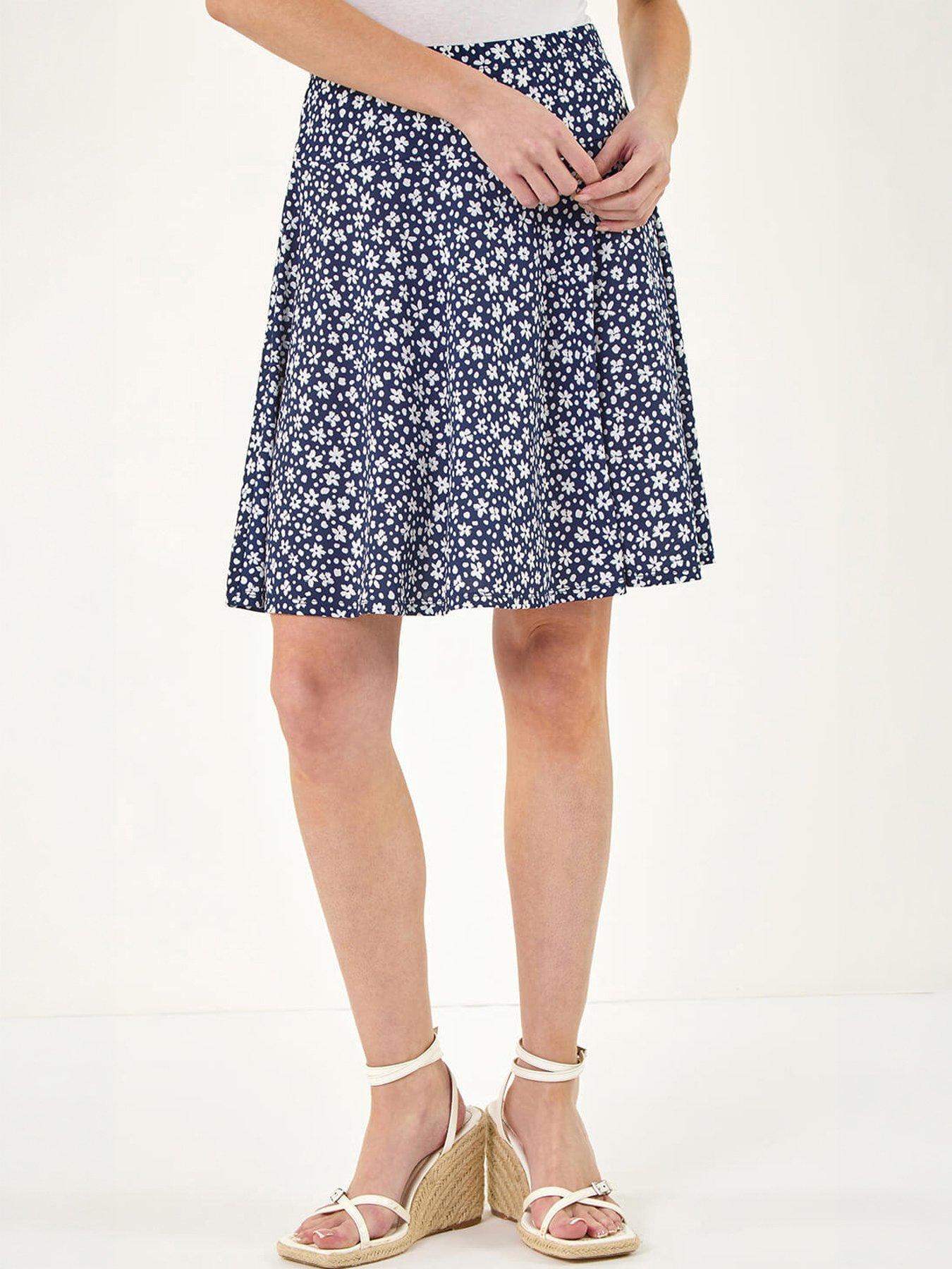 Roman Ditsy Floral Skater Skirt