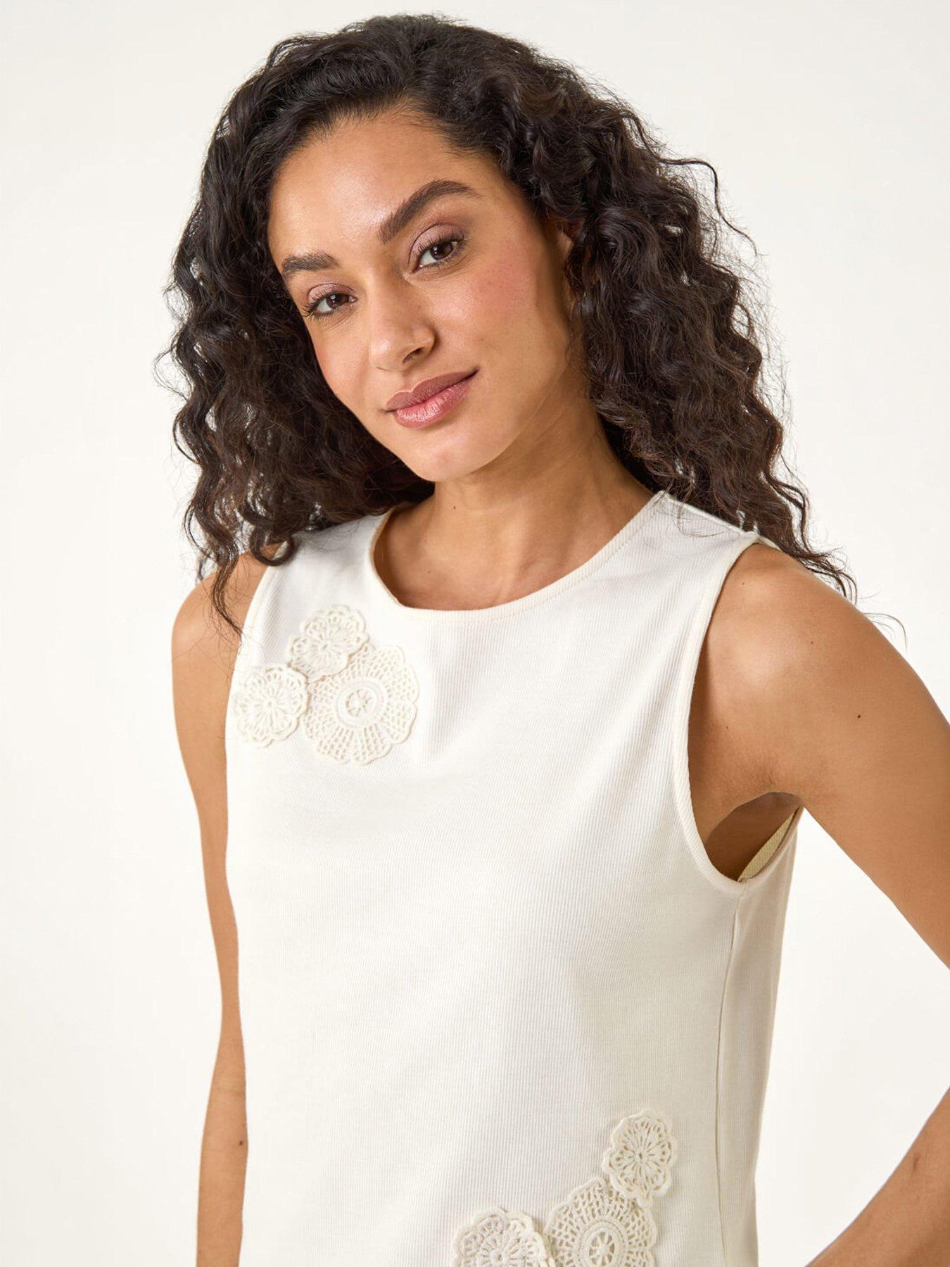 Image 5 of 5 of Roman Dusk Floral Embroidered Top
