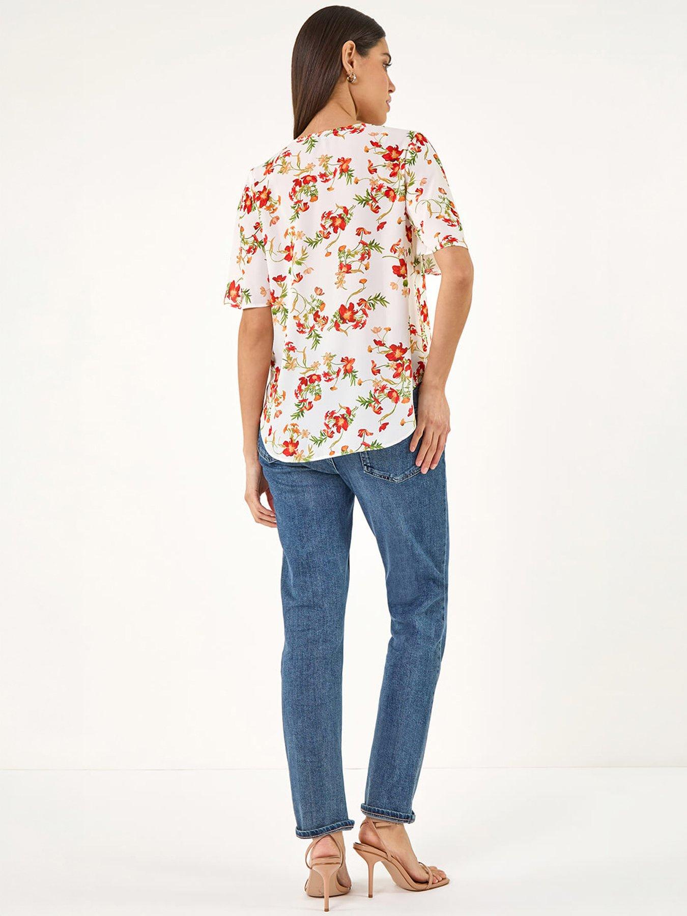 roman-floral-angel-sleeve-topoutfit