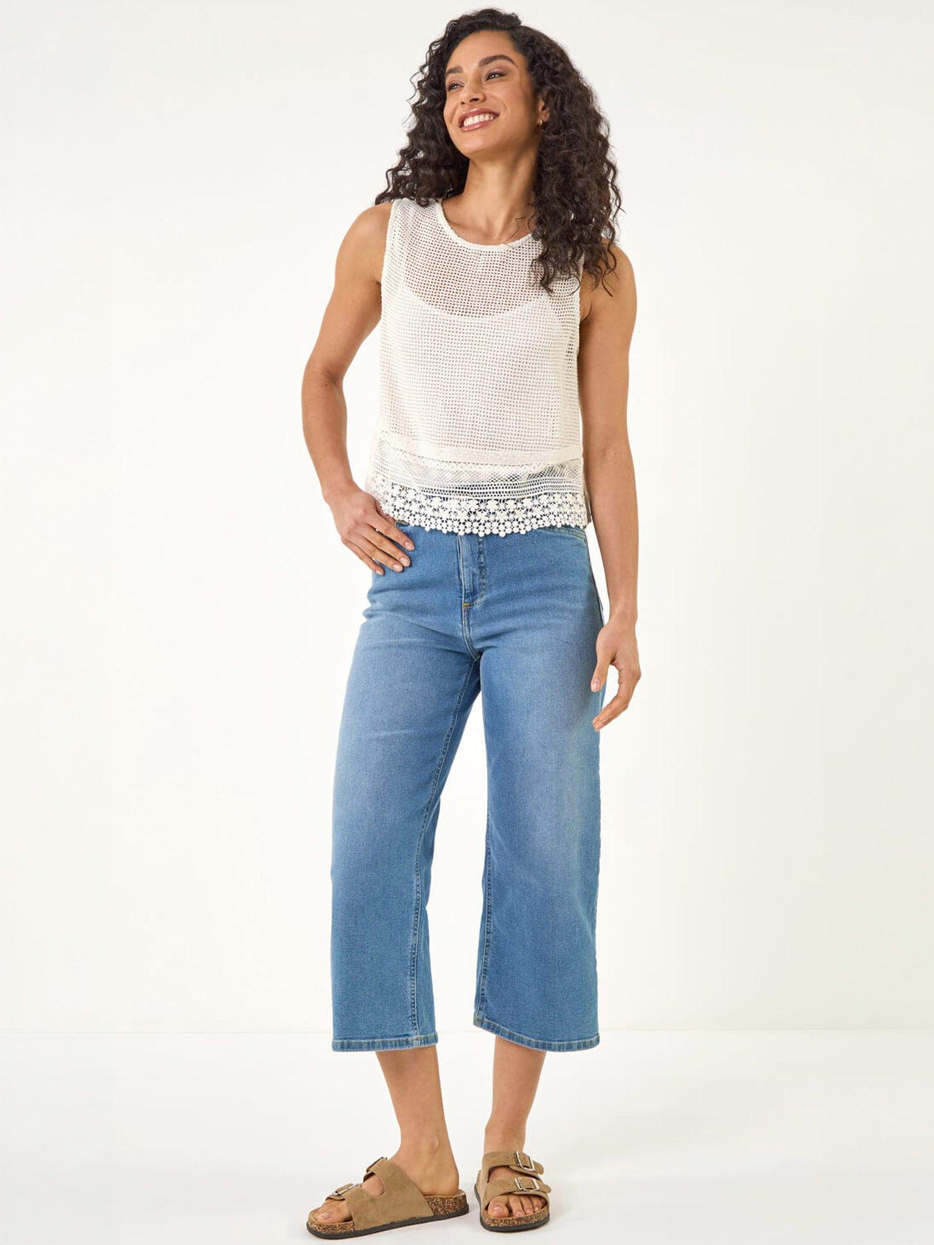 Image 3 of 4 of Roman Dusk Embroidered Crochet Top