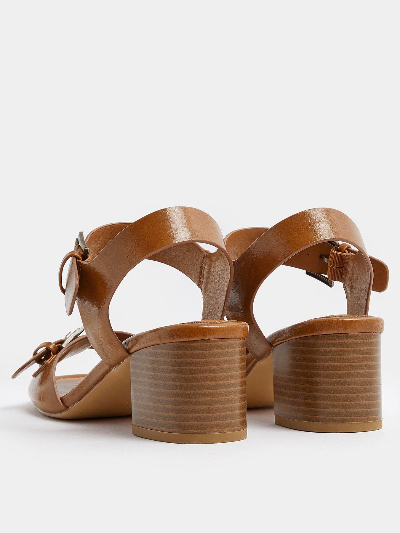 yours-double-buckle-casual-block-heel-brownback