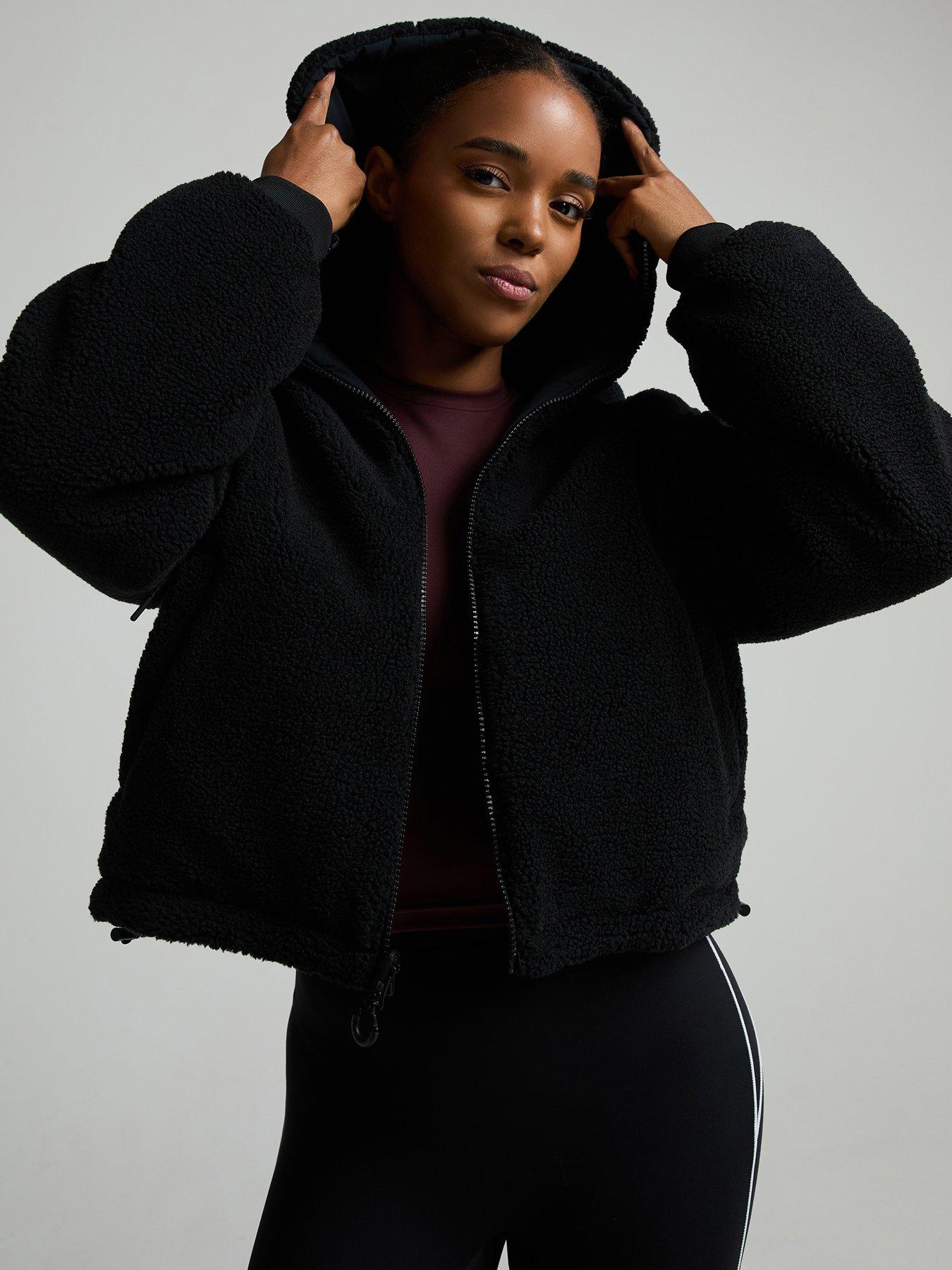 Image 1 of 7 of Zavetti Canada Womens Zavetti Canada Sellata Borg Reversible Jacket - Black