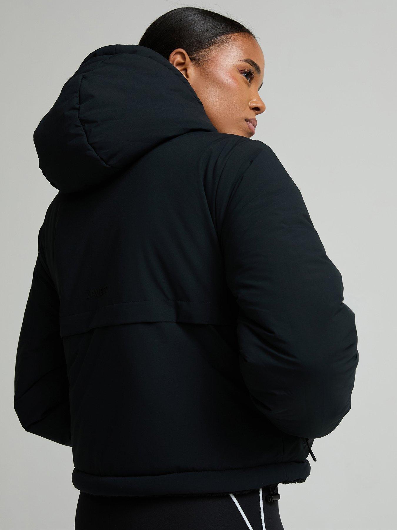 Image 2 of 7 of Zavetti Canada Womens Zavetti Canada Sellata Borg Reversible Jacket - Black