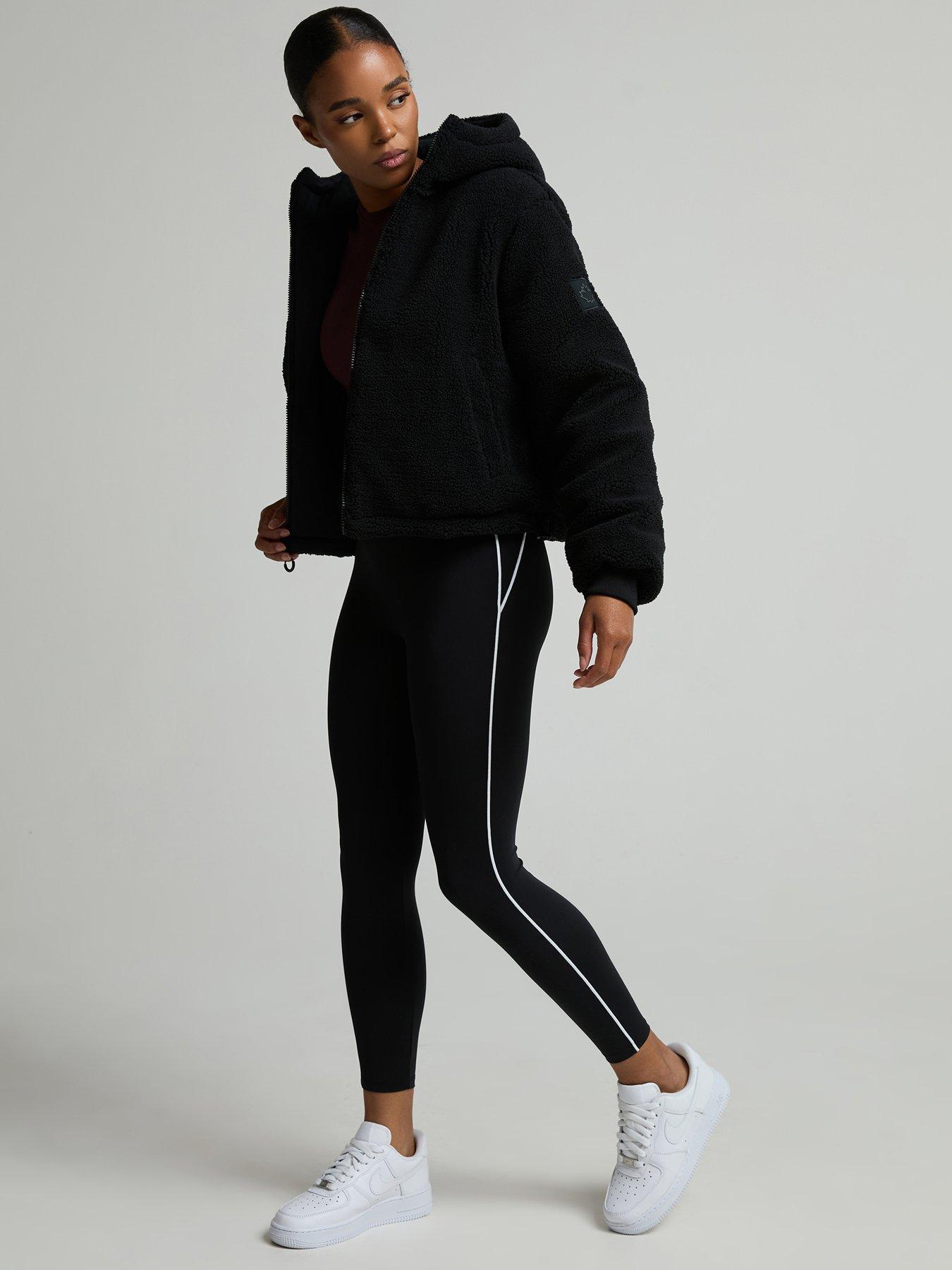 Image 3 of 7 of Zavetti Canada Womens Zavetti Canada Sellata Borg Reversible Jacket - Black