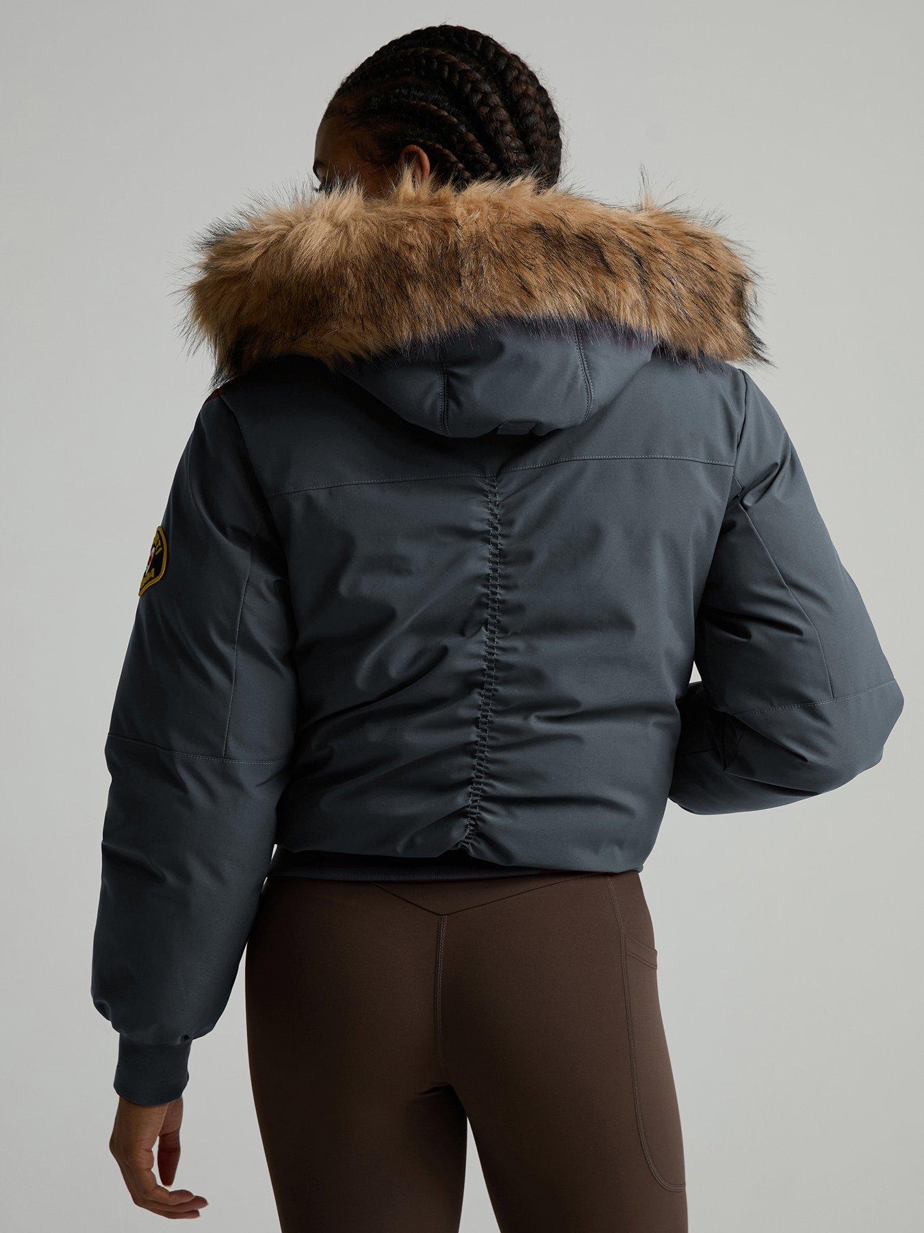 Image 2 of 5 of Zavetti Canada W Olivia Hooded Bomber Jacket