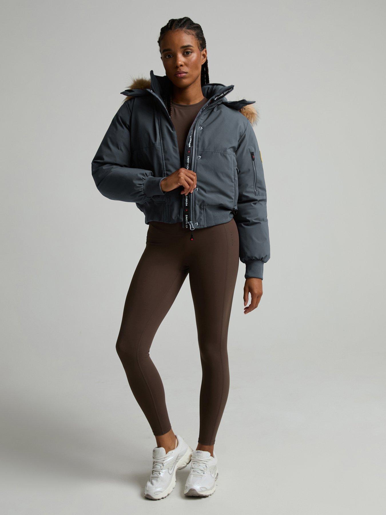 Image 3 of 5 of Zavetti Canada W Olivia Hooded Bomber Jacket
