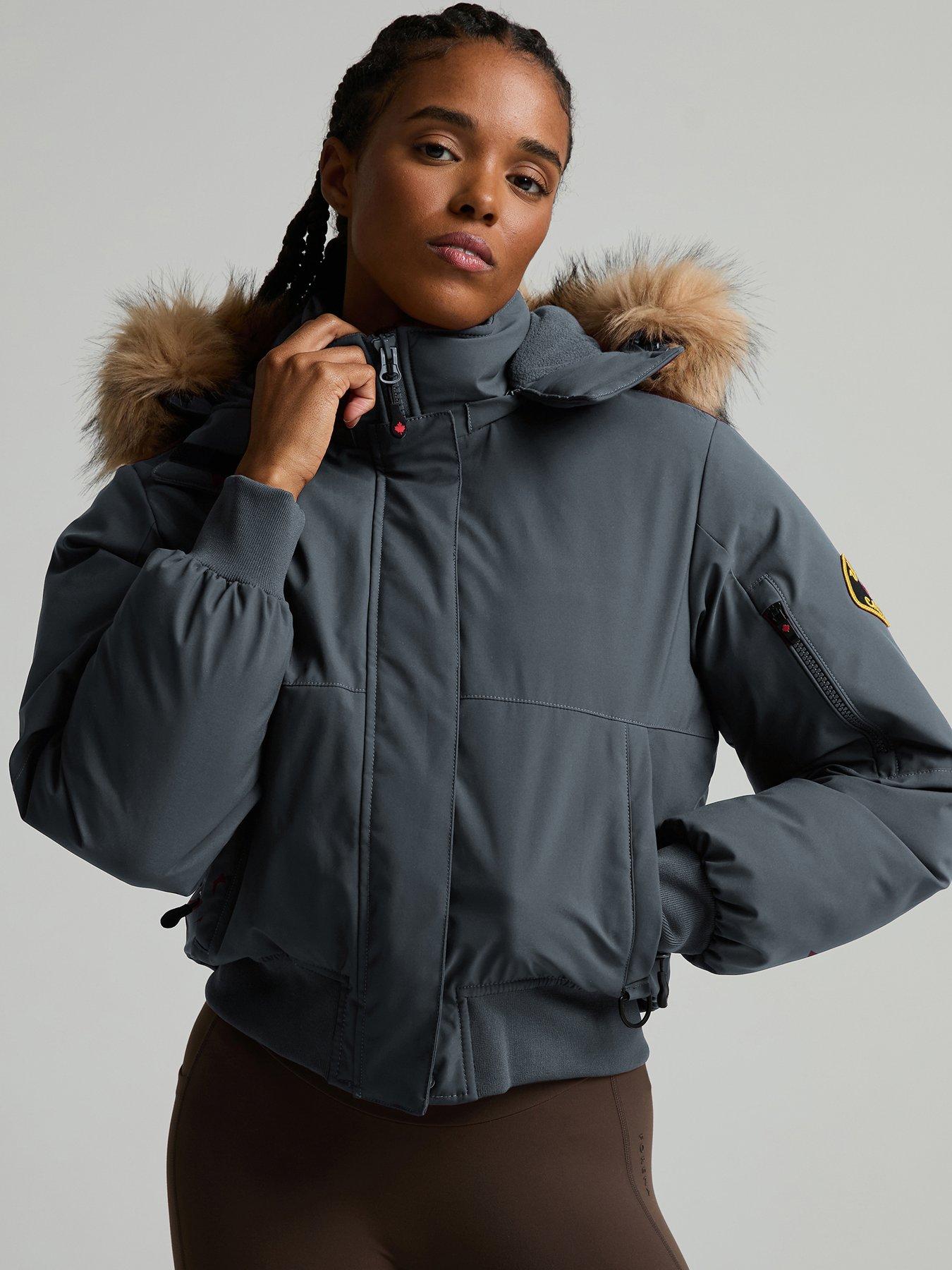 Image 4 of 5 of Zavetti Canada W Olivia Hooded Bomber Jacket