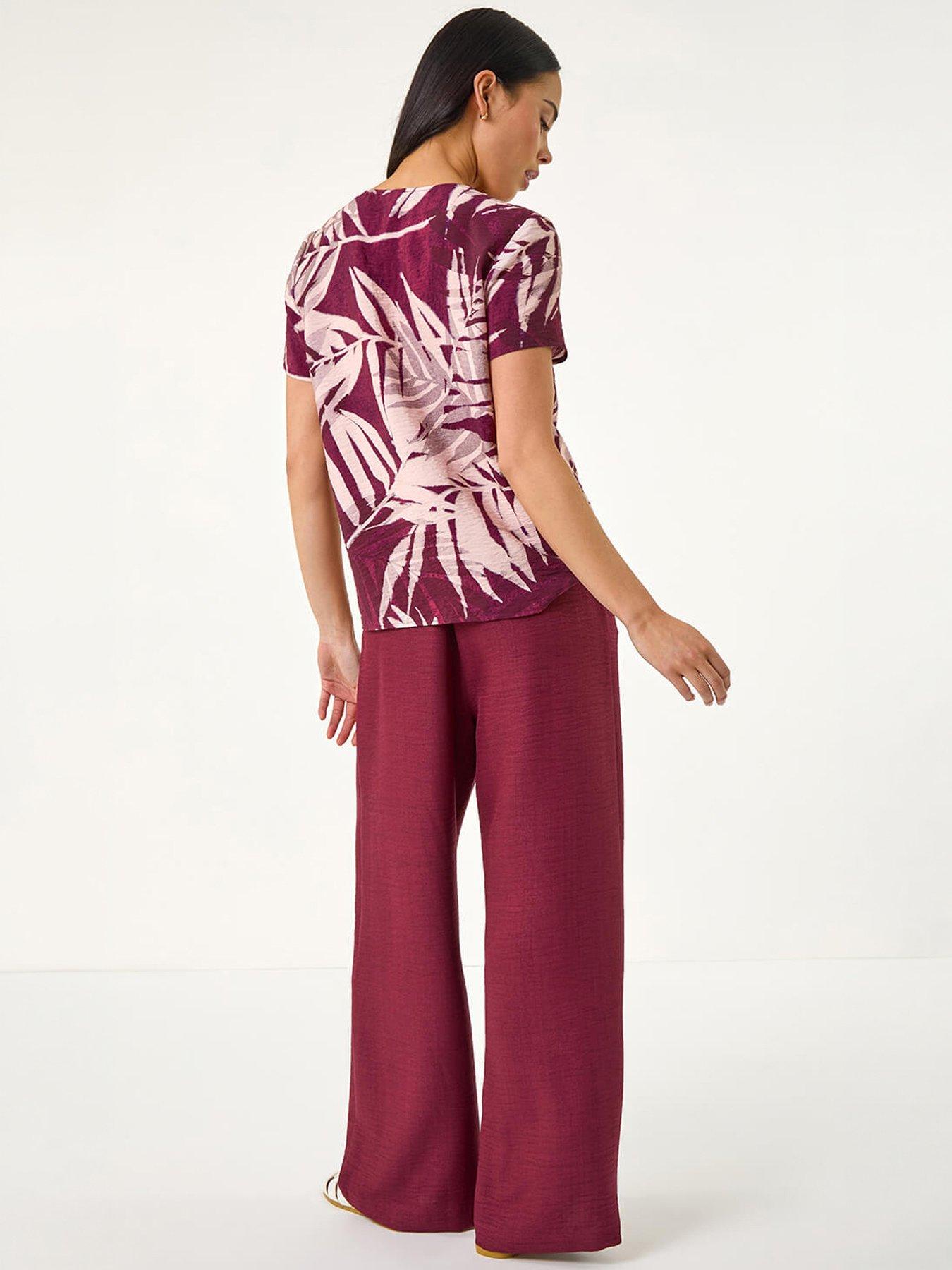 Image 5 of 5 of Roman Petite Buttoned Tie Front Top