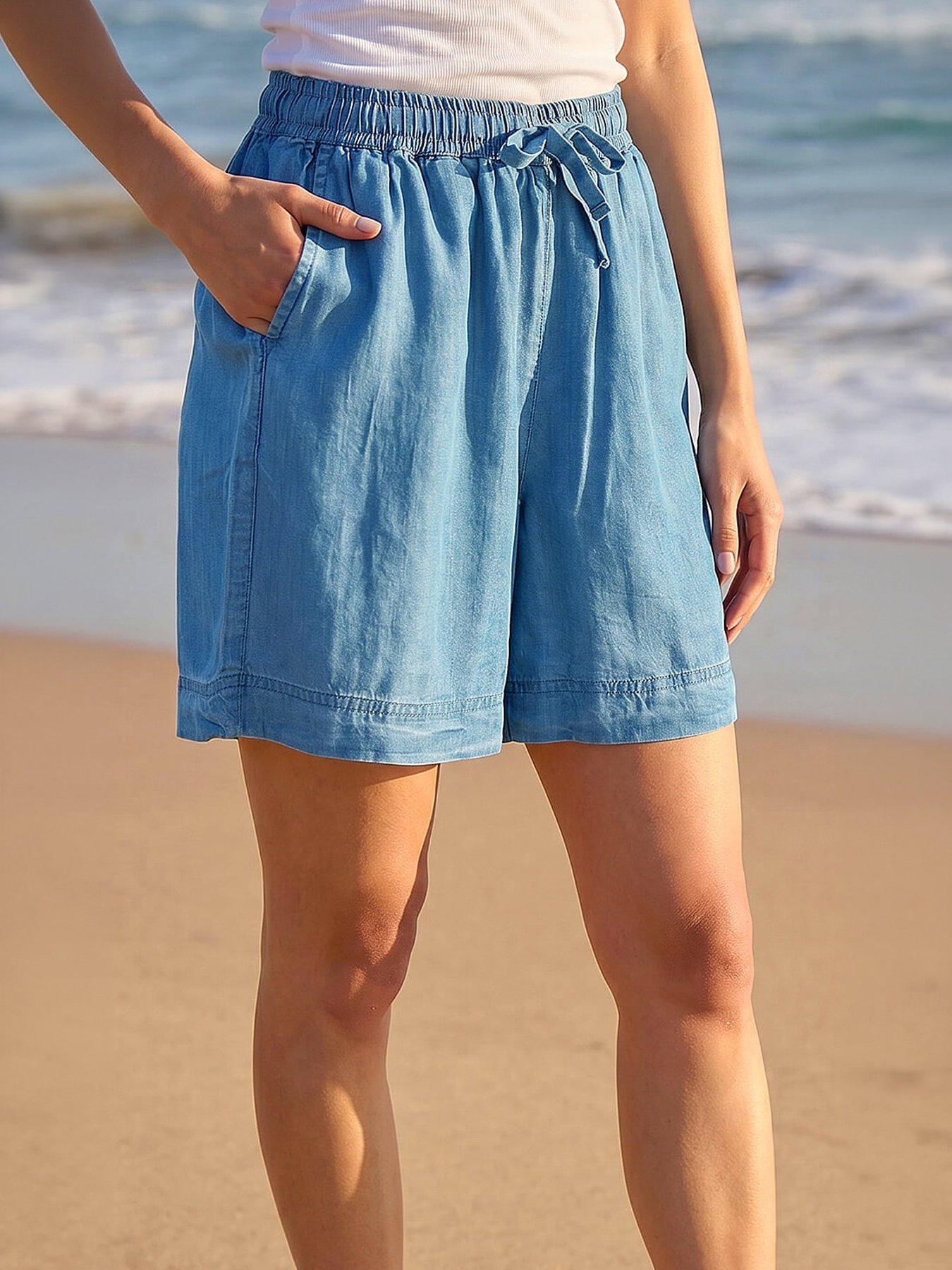 Image 1 of 5 of Roman Petite Elasticated Waist Shorts