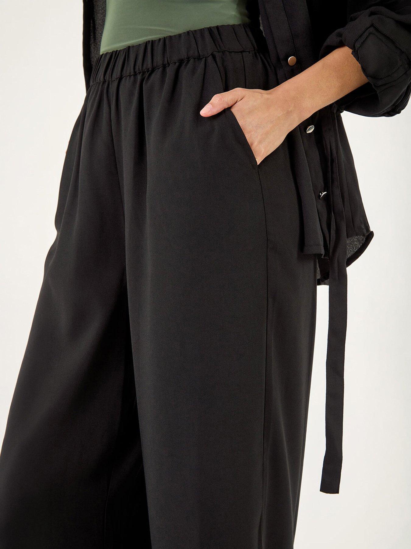 Image 4 of 5 of Roman Crepe Elasticated Waist Trouser