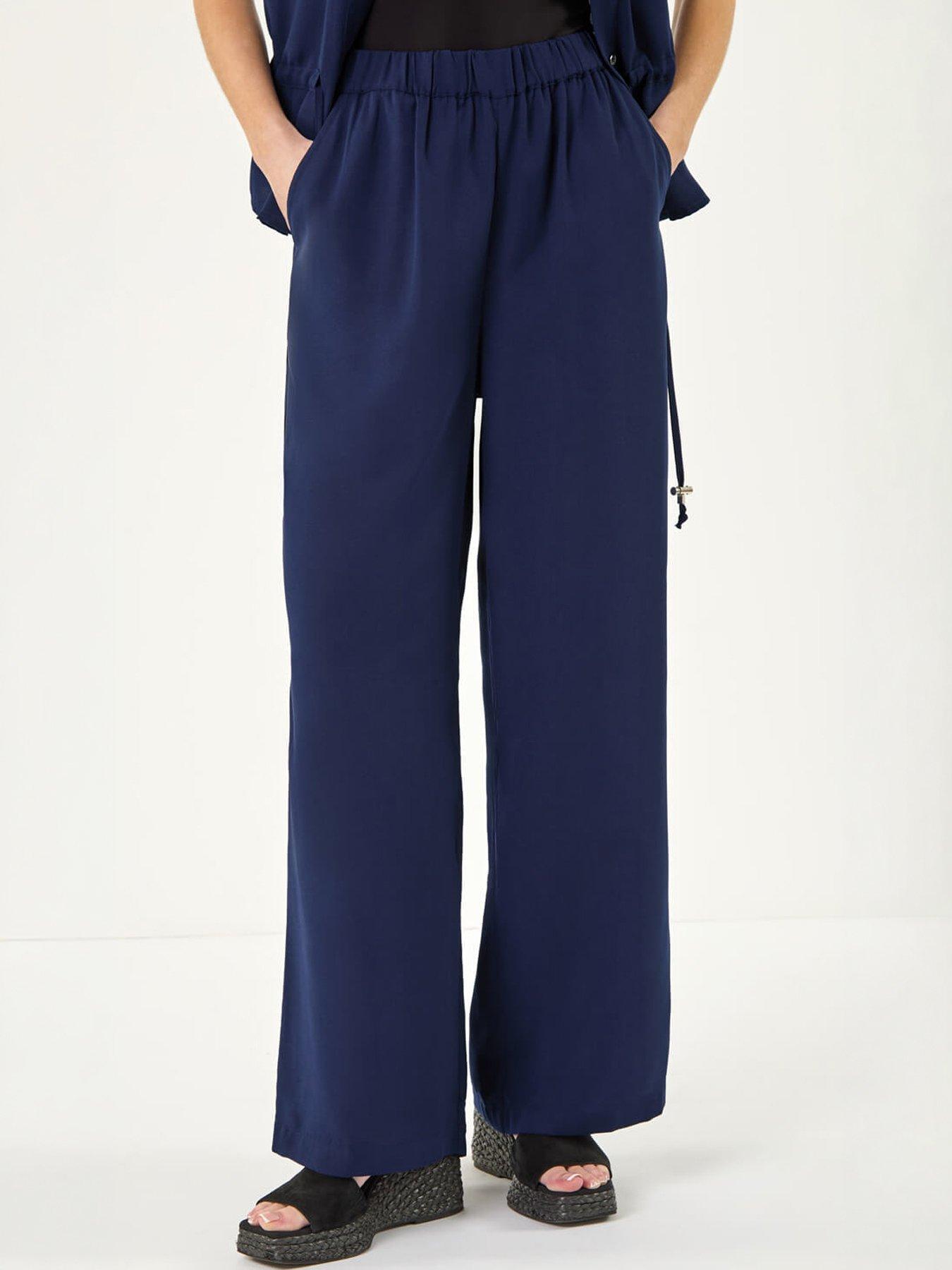 Image 3 of 5 of Roman Crepe Elasticated Waist Trouser