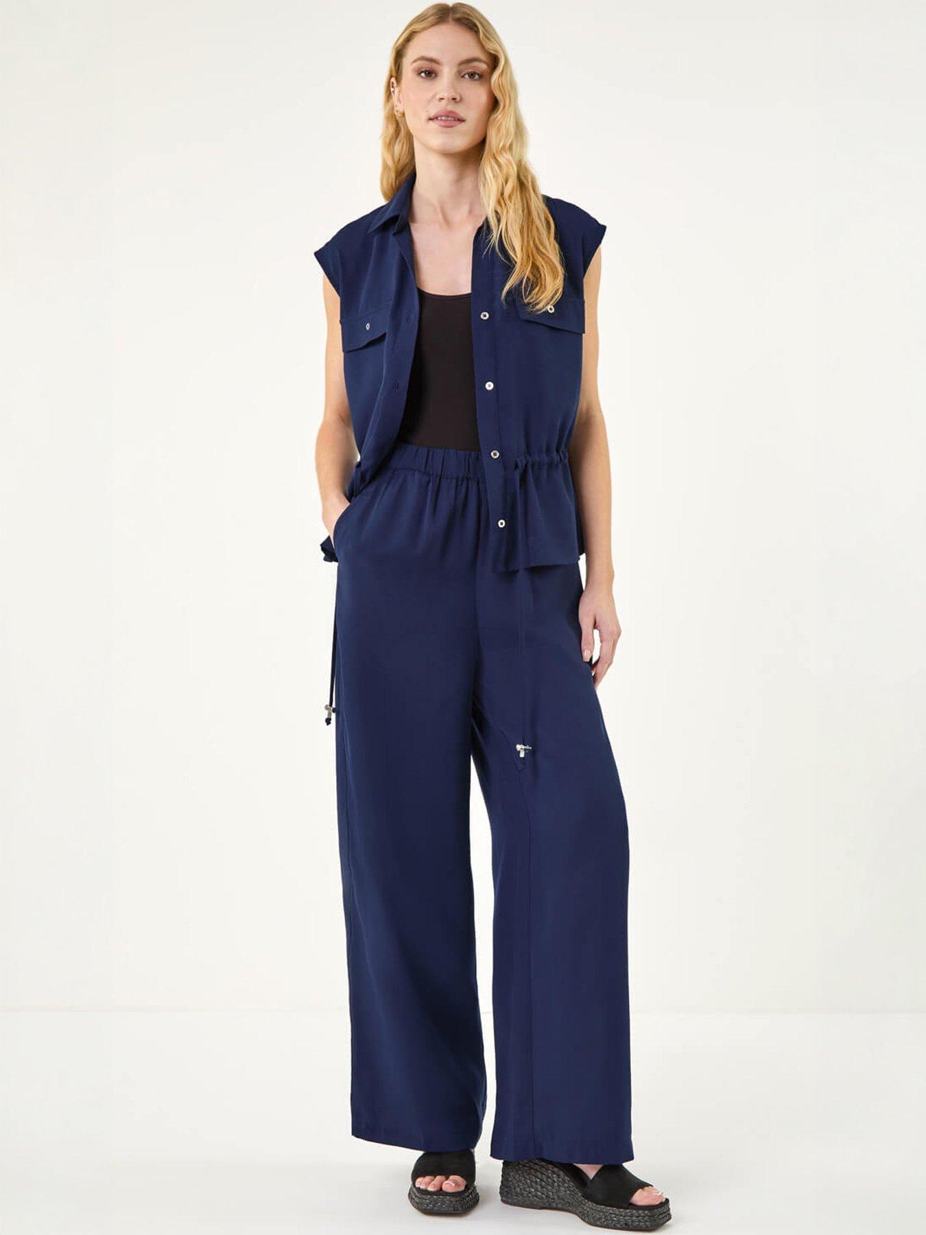 Image 5 of 5 of Roman Crepe Elasticated Waist Trouser