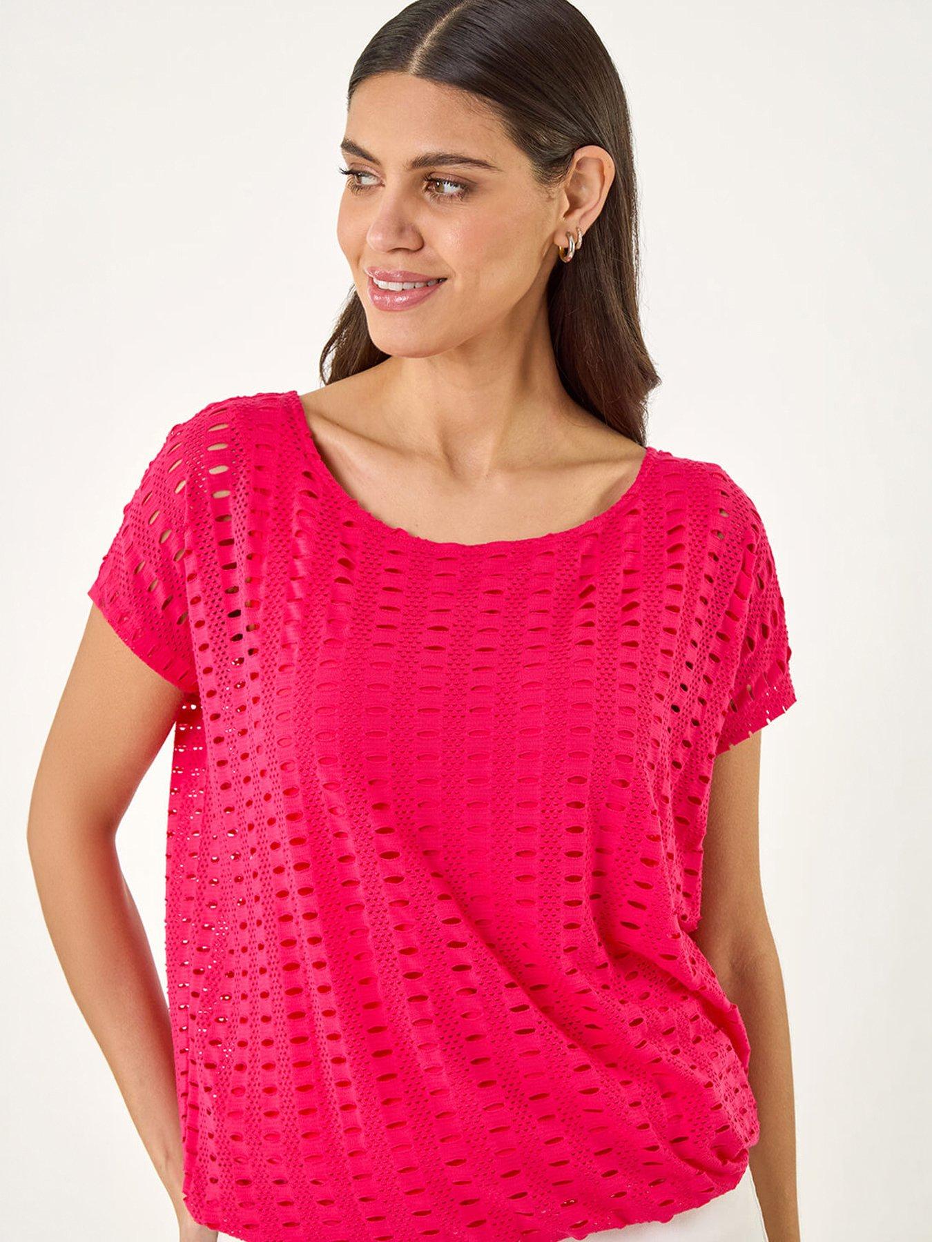 Roman Cut Out Detail Stretch Top