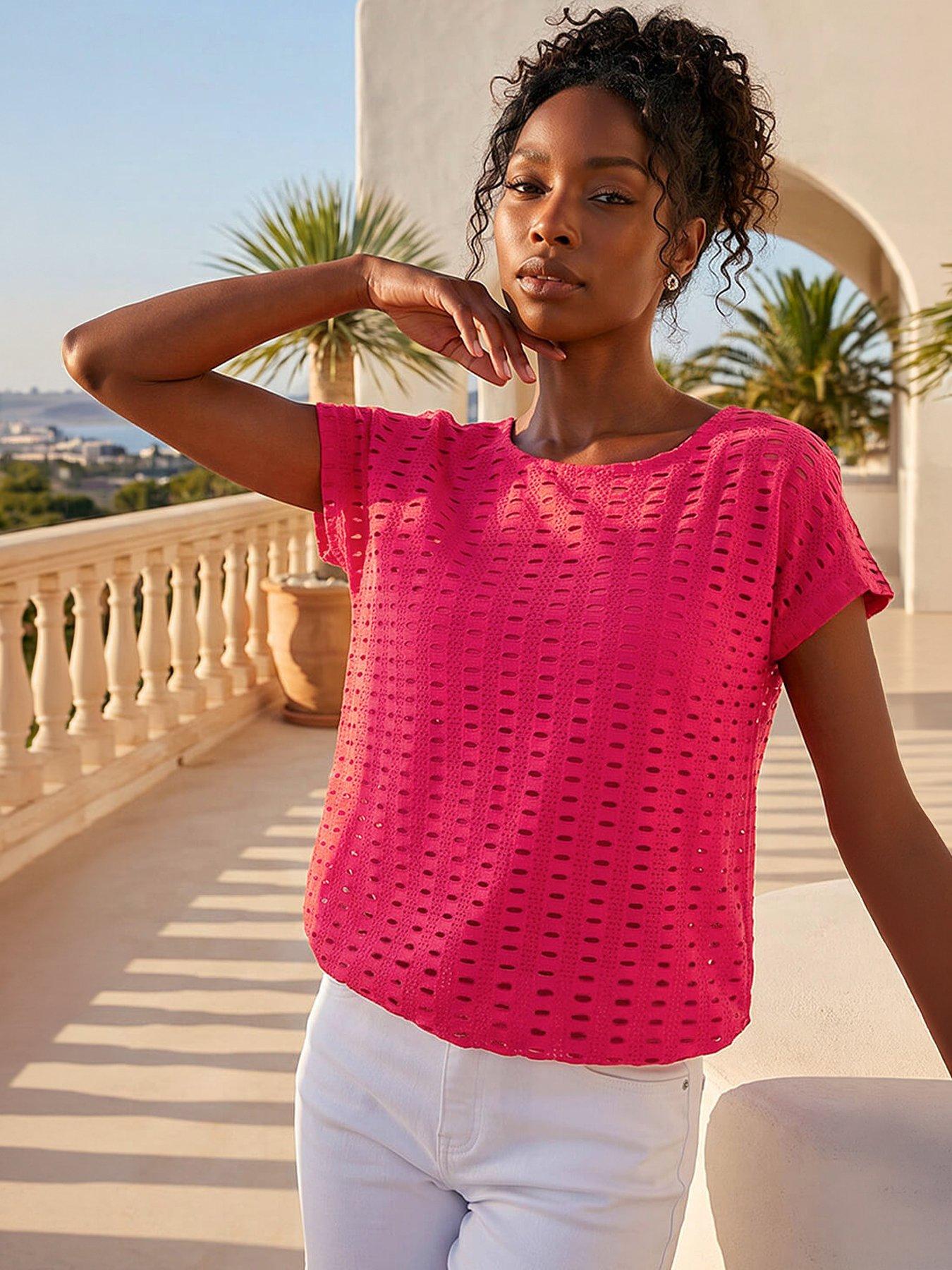 Image 1 of 5 of Roman Cut Out Detail Stretch Top
