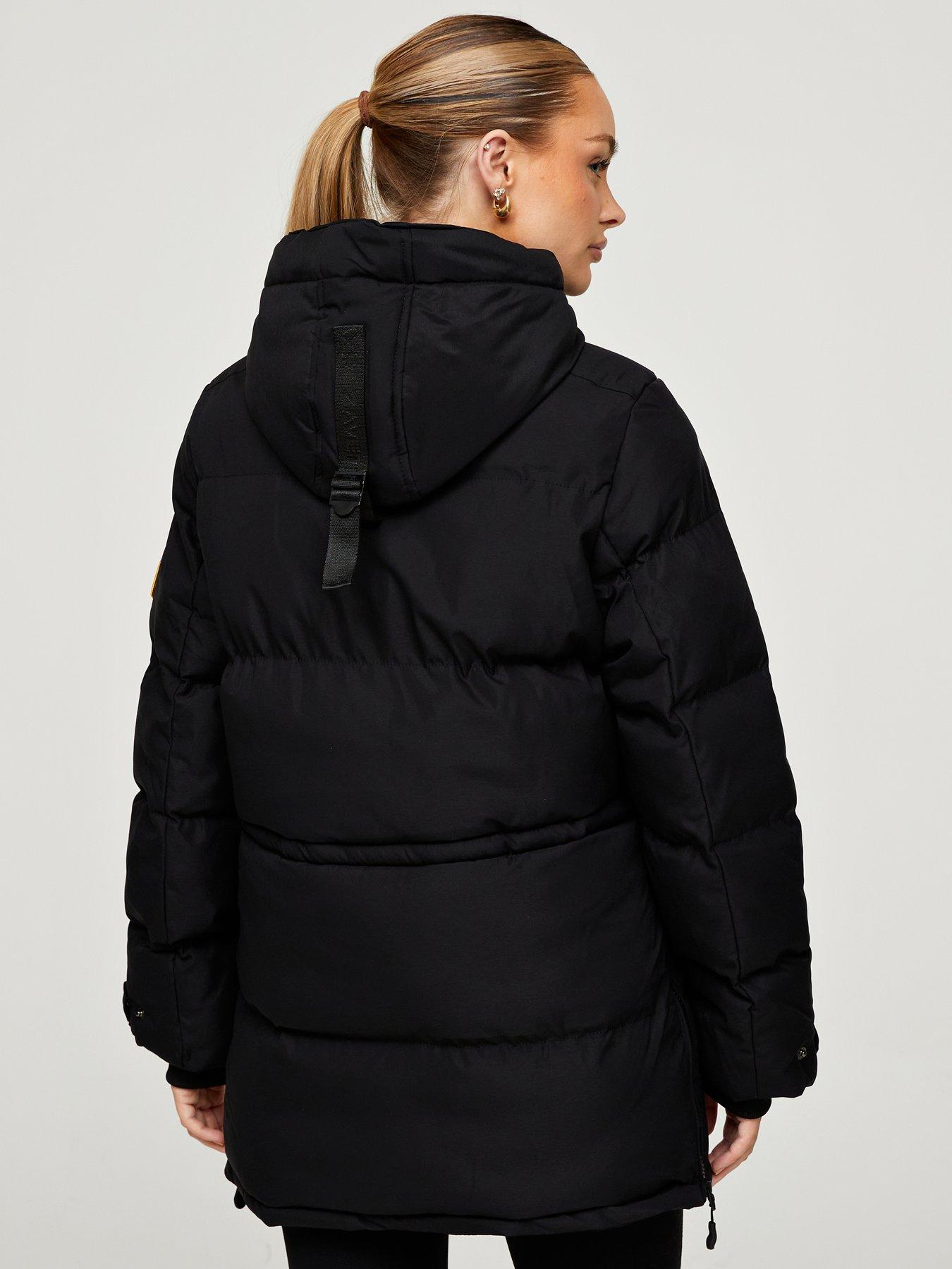 Image 2 of 5 of Zavetti Canada Womens Remila Hooded Padded Zip Through Puffer Jacket - Black