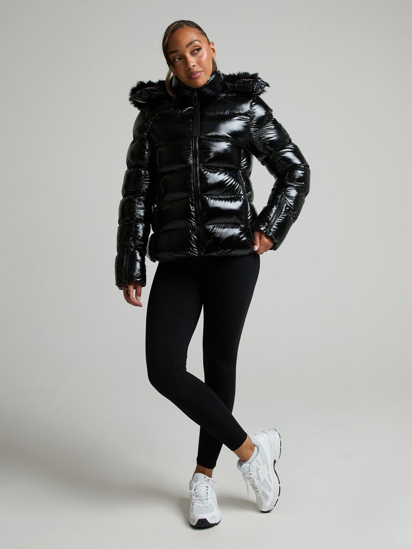 Image 3 of 6 of Zavetti Canada Womens Virnaro Slimline Puffer Jacket - Black