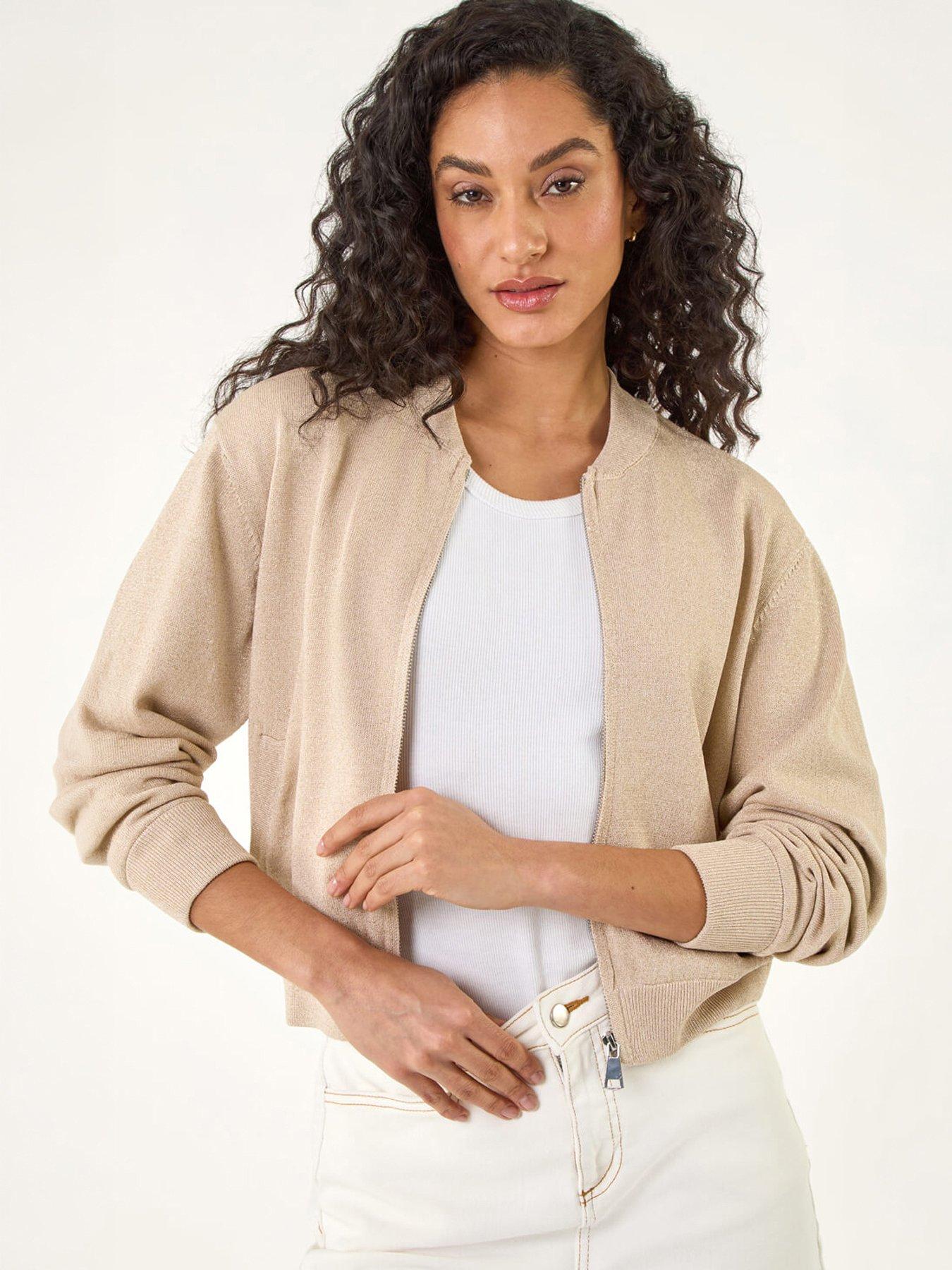 Image 1 of 5 of Roman Dusk Knitted Bomber Jacket
