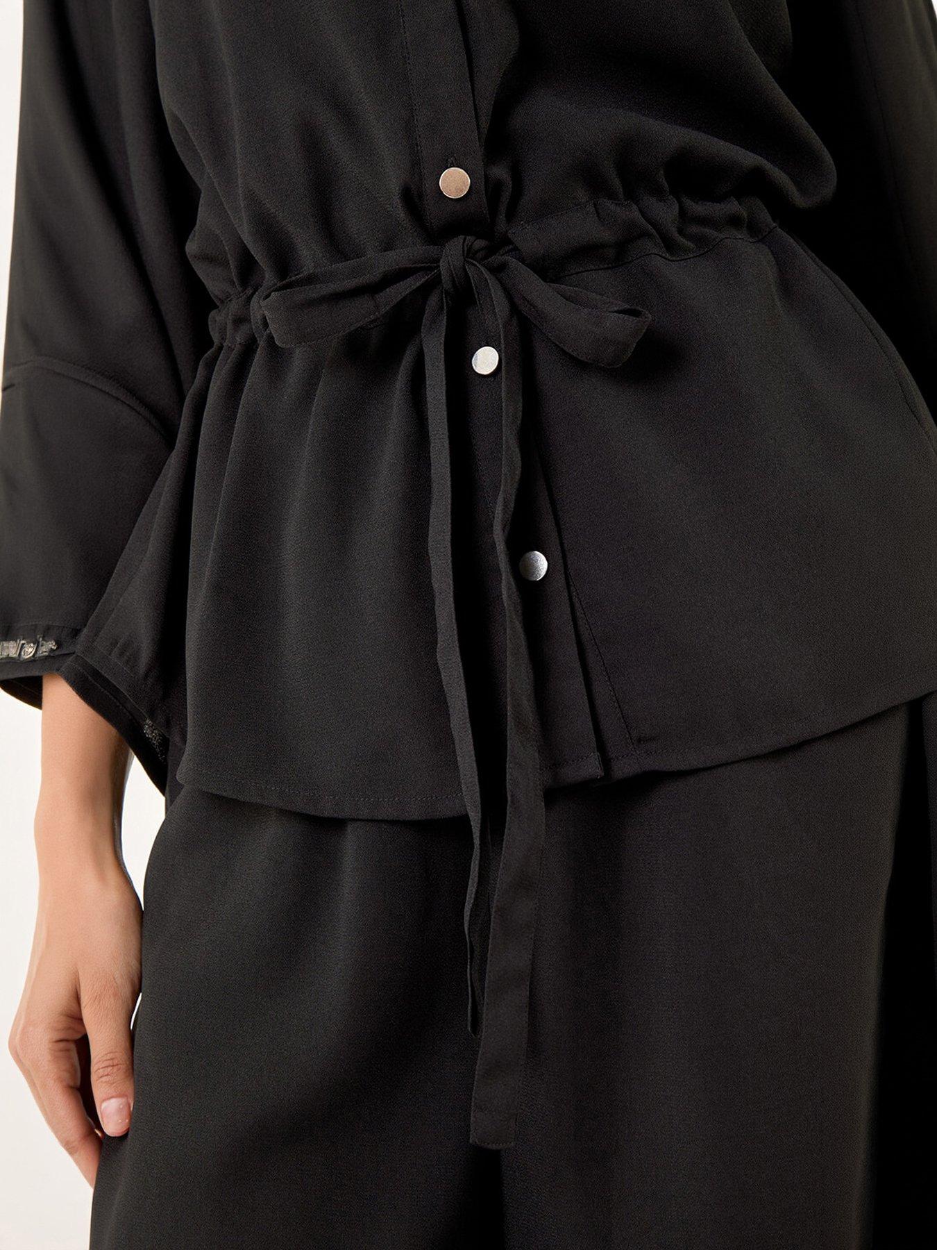 Image 4 of 5 of Roman Safari Tie Front Jacket
