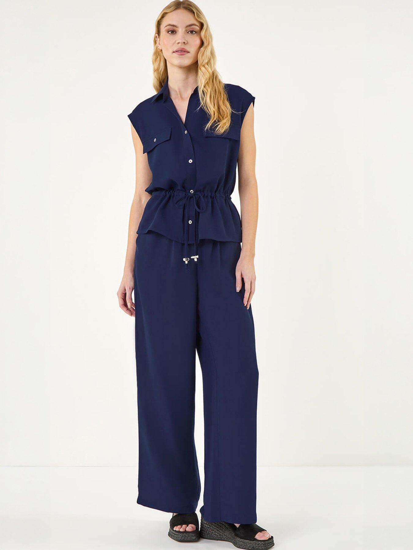 Image 3 of 5 of Roman Safari Tie Waist Button Jacket
