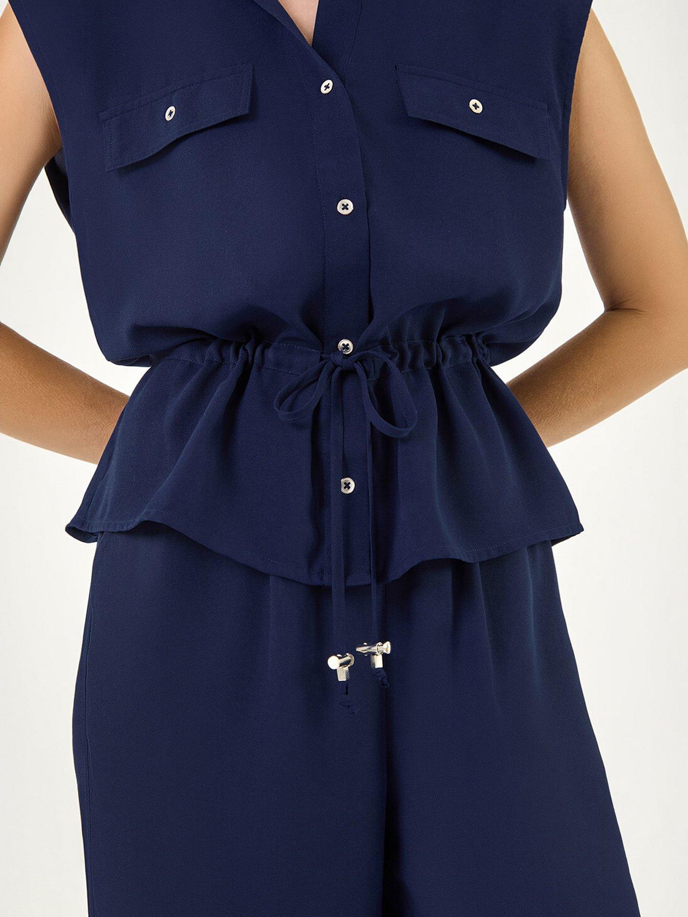 Image 4 of 5 of Roman Safari Tie Waist Button Jacket