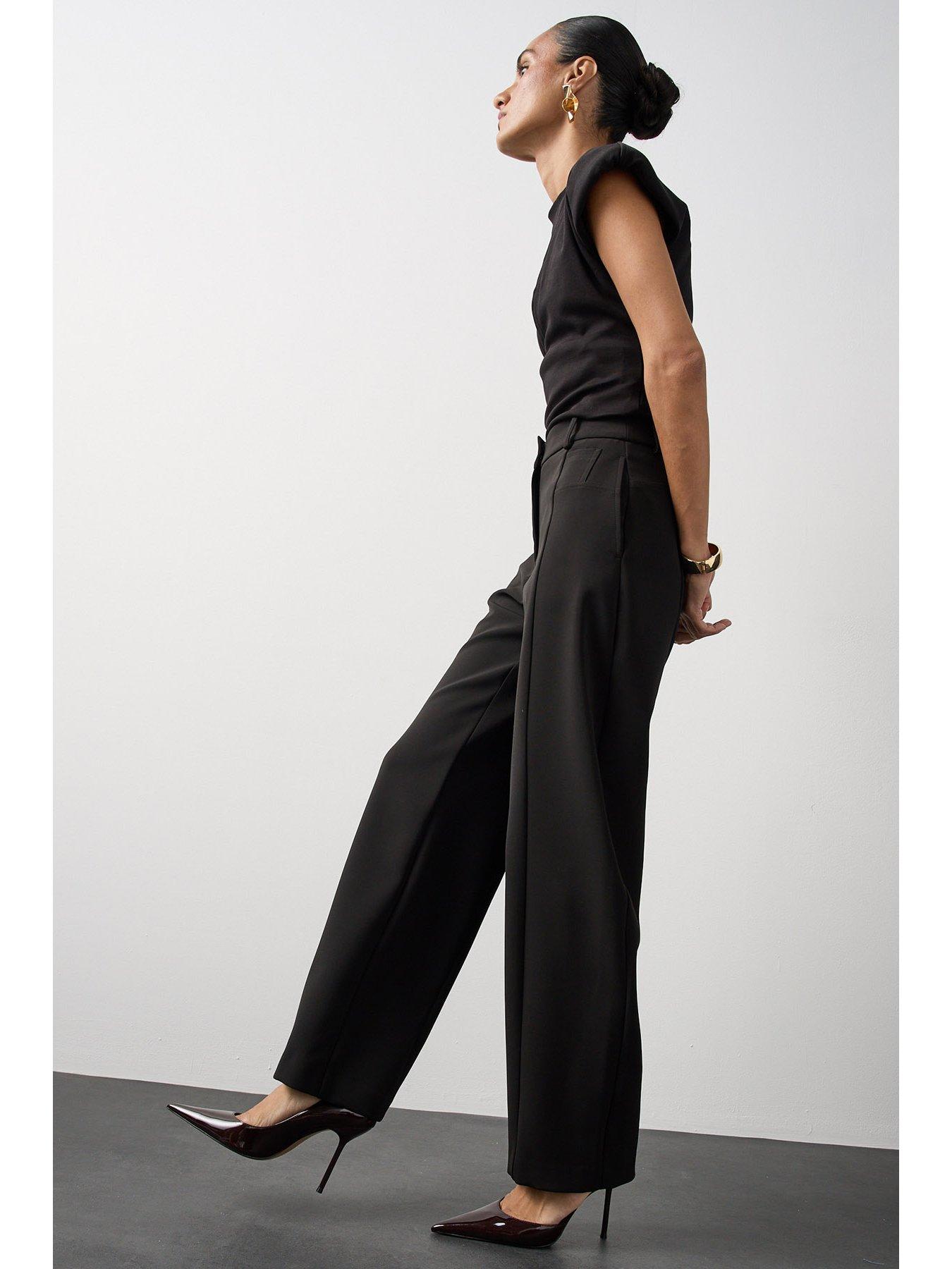 Image 4 of 7 of Michelle Keegan Structured Asymmetric Top - Black