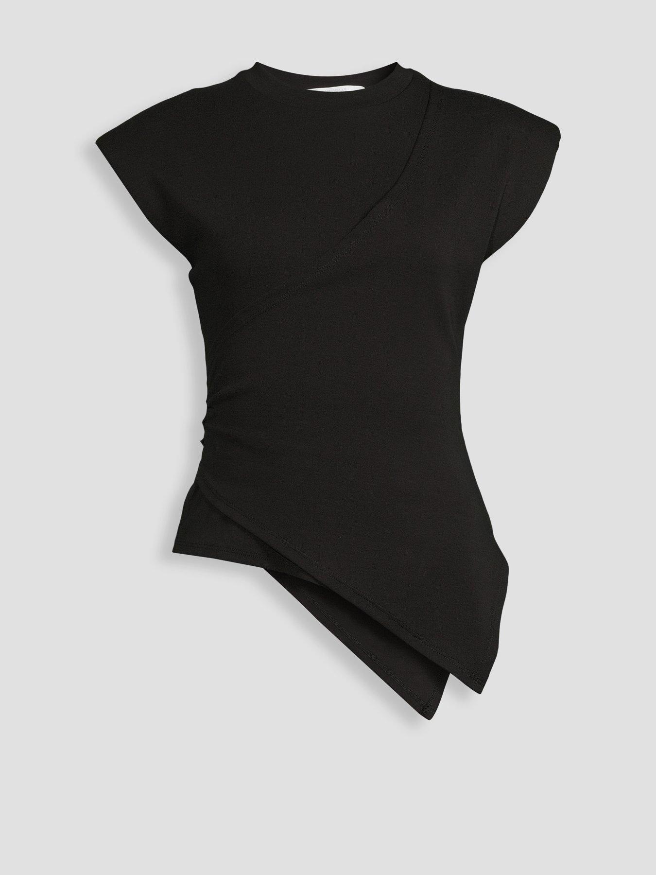 Image 7 of 7 of Michelle Keegan Structured Asymmetric Top - Black