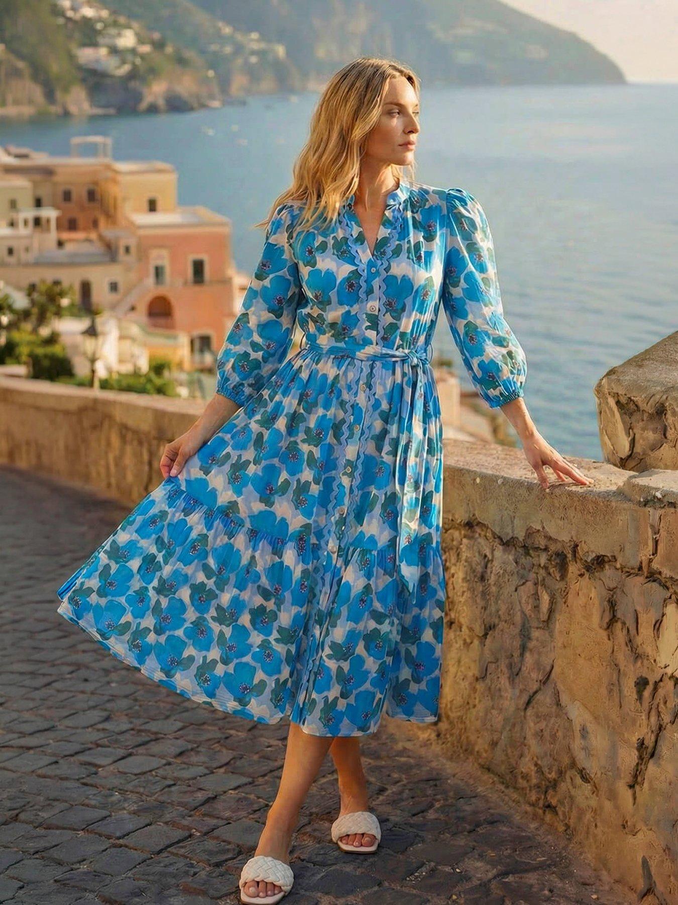 Dresses | Petite | Roman | Casual | Blue | Long Sleeve | Women | Very