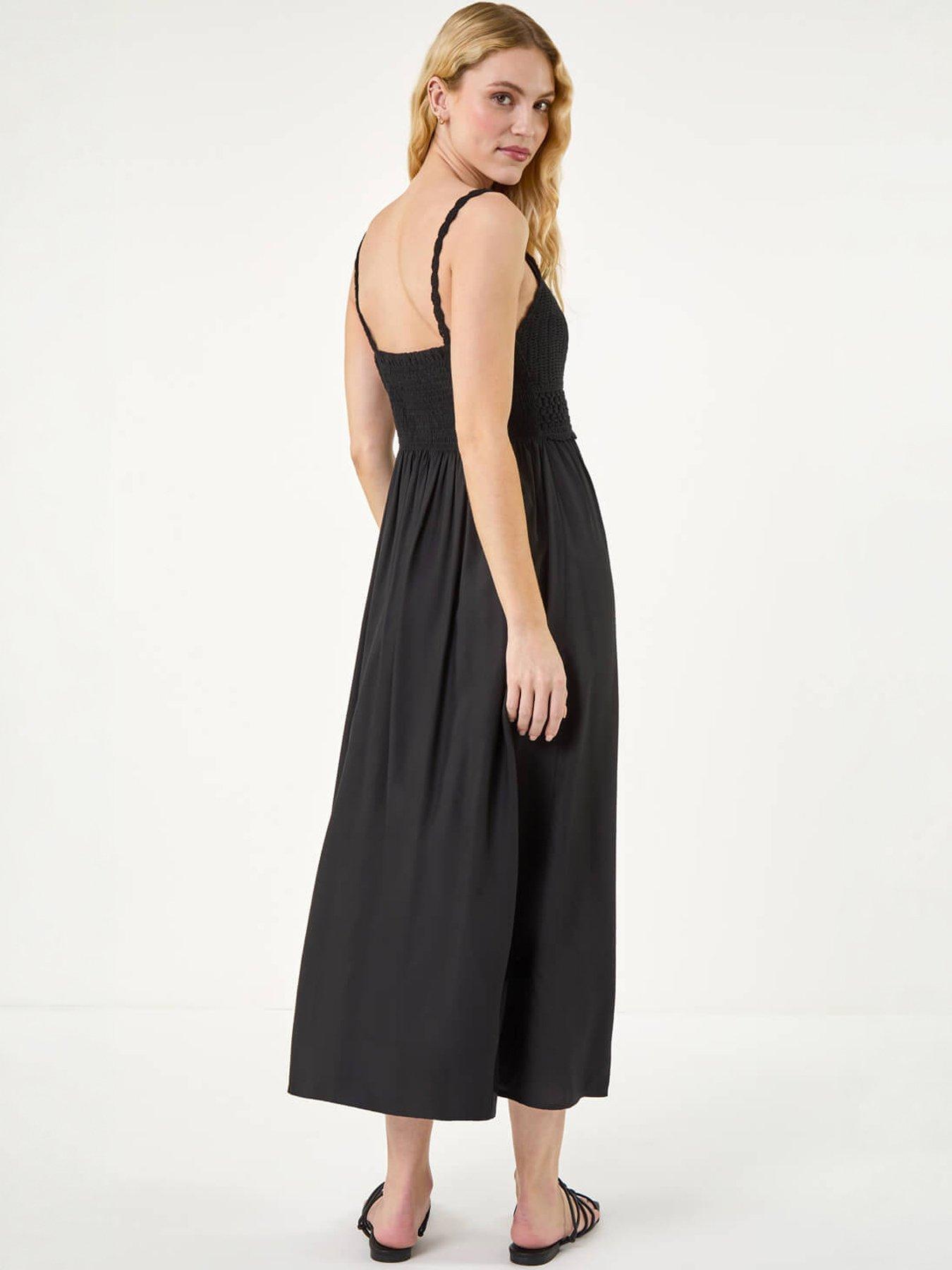 Image 4 of 5 of Roman Crochet Strappy Midi Dress