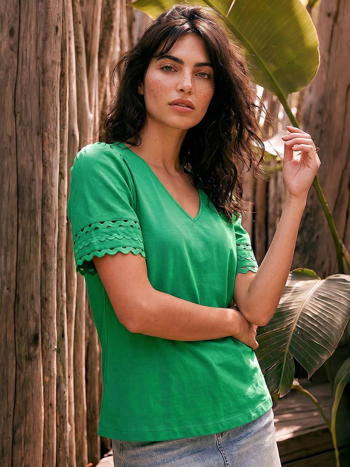 Roman Dusk Ric Rac Trim T-shirt