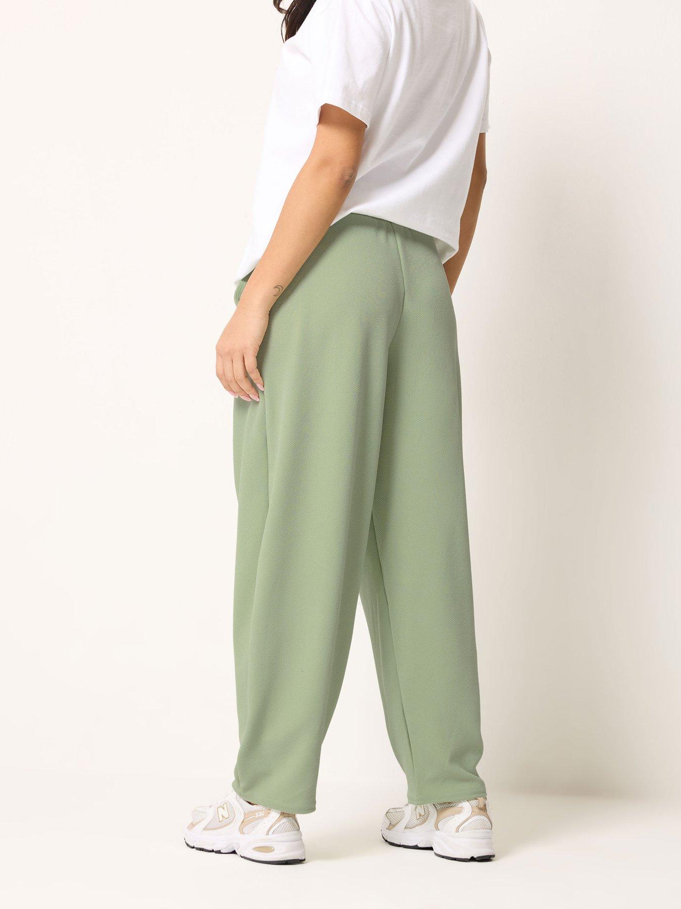 Image 2 of 5 of PixieGirl Petite Barrel Trousers Linen
