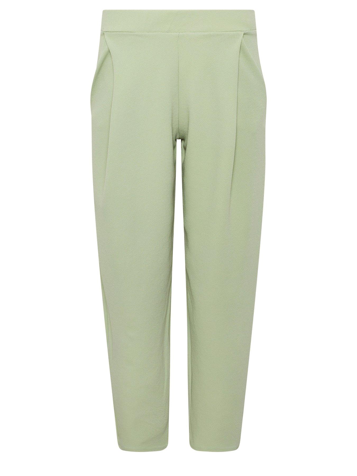 Image 5 of 5 of PixieGirl Petite Barrel Trousers Linen