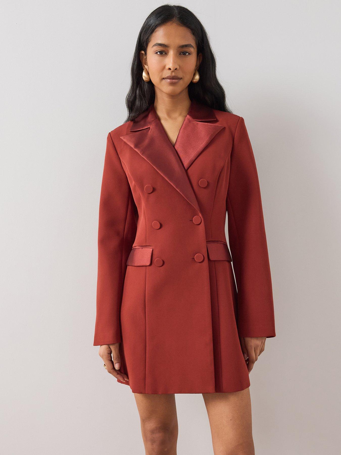 Image 1 of 7 of The Very Collection Tuxedo Blazer Dress