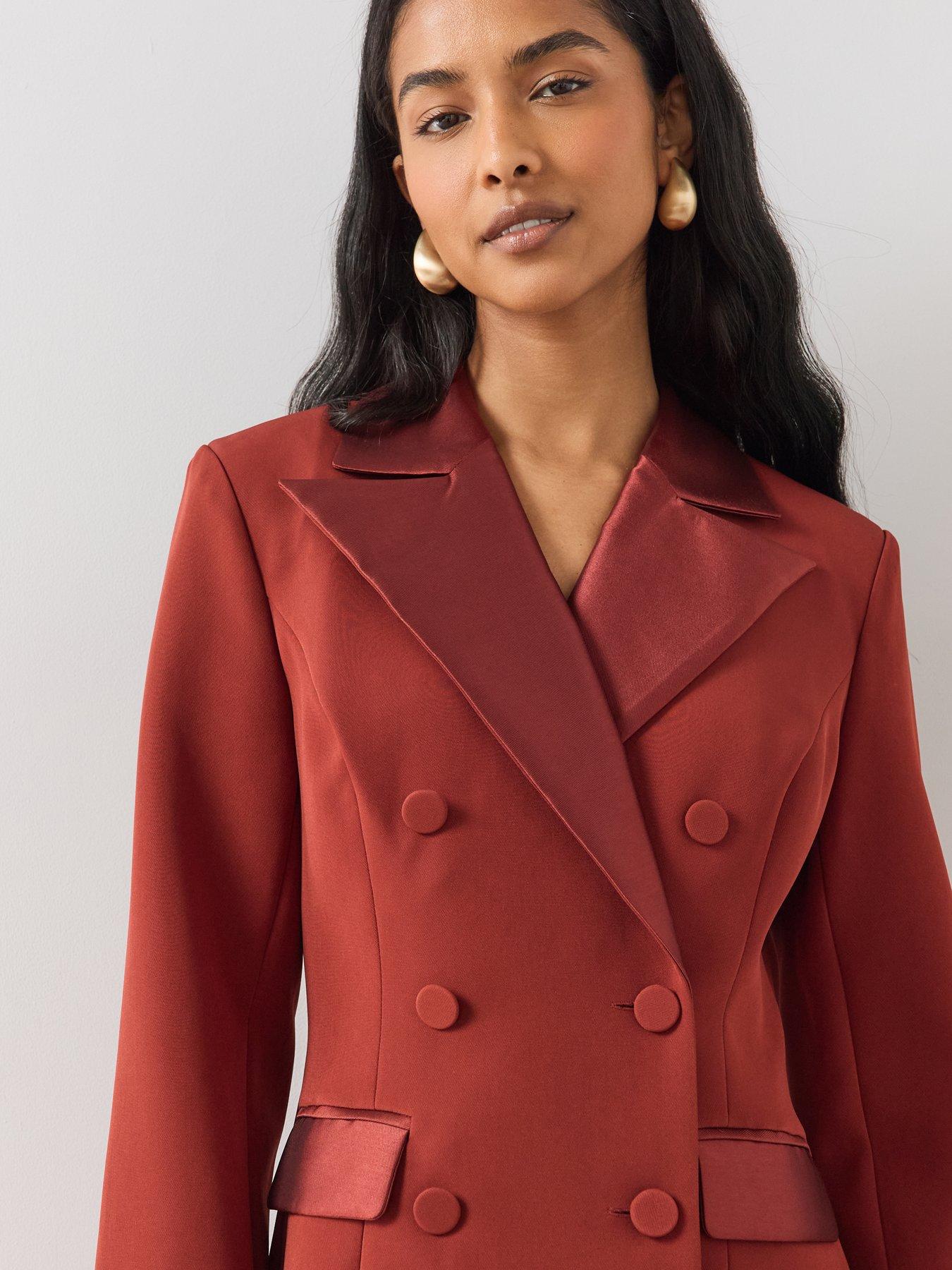 Image 4 of 7 of The Very Collection Tuxedo Blazer Dress