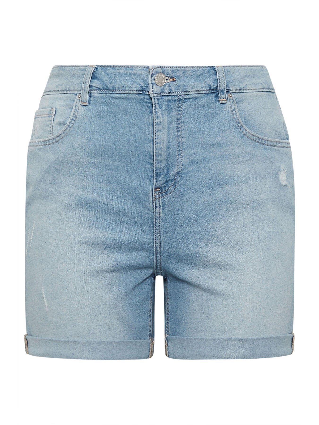 Image 5 of 5 of Yours Curve Textured Woven Crop Trousers - Blue