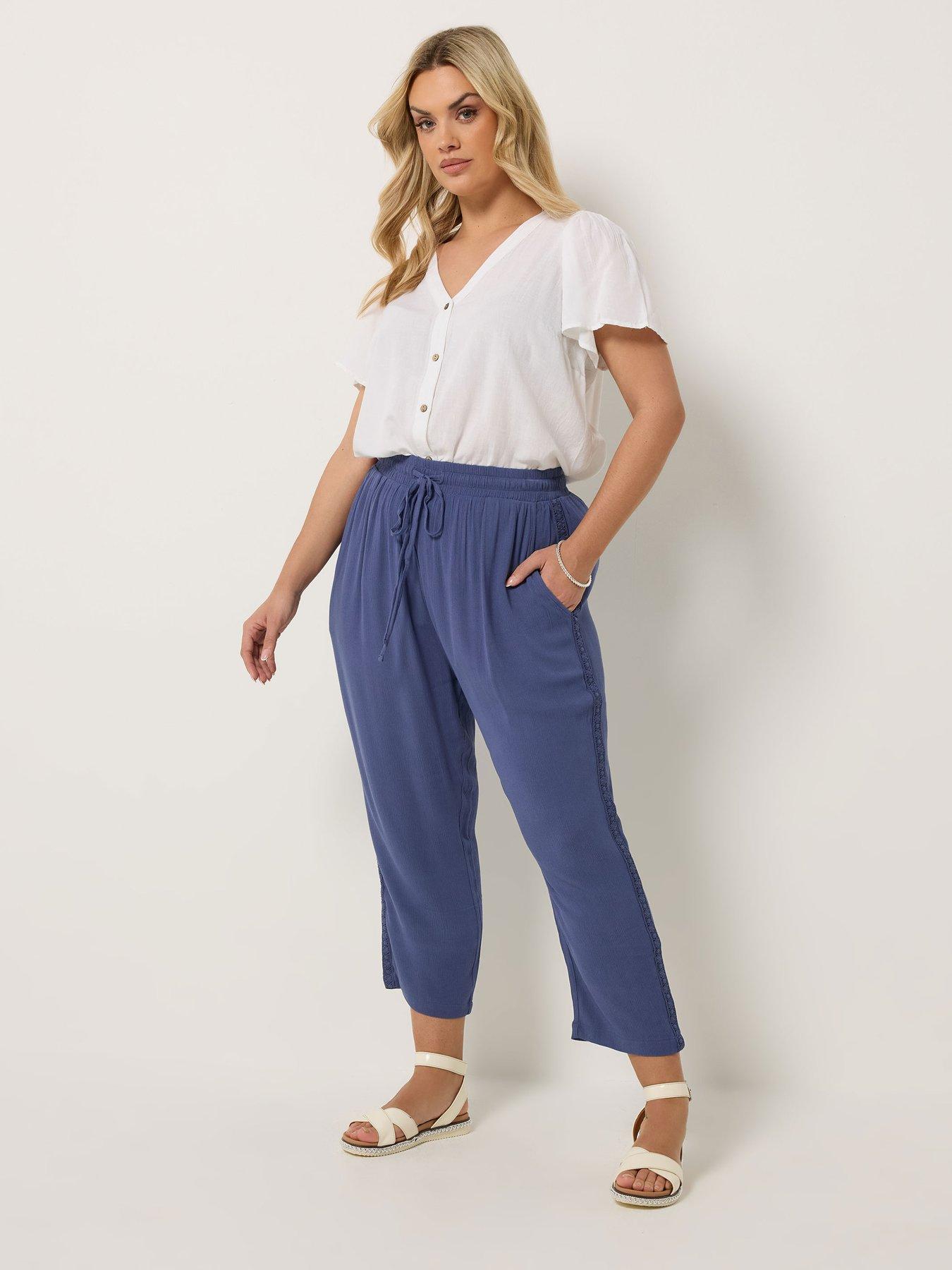 yours-curve-textured-woven-crop-trousersback