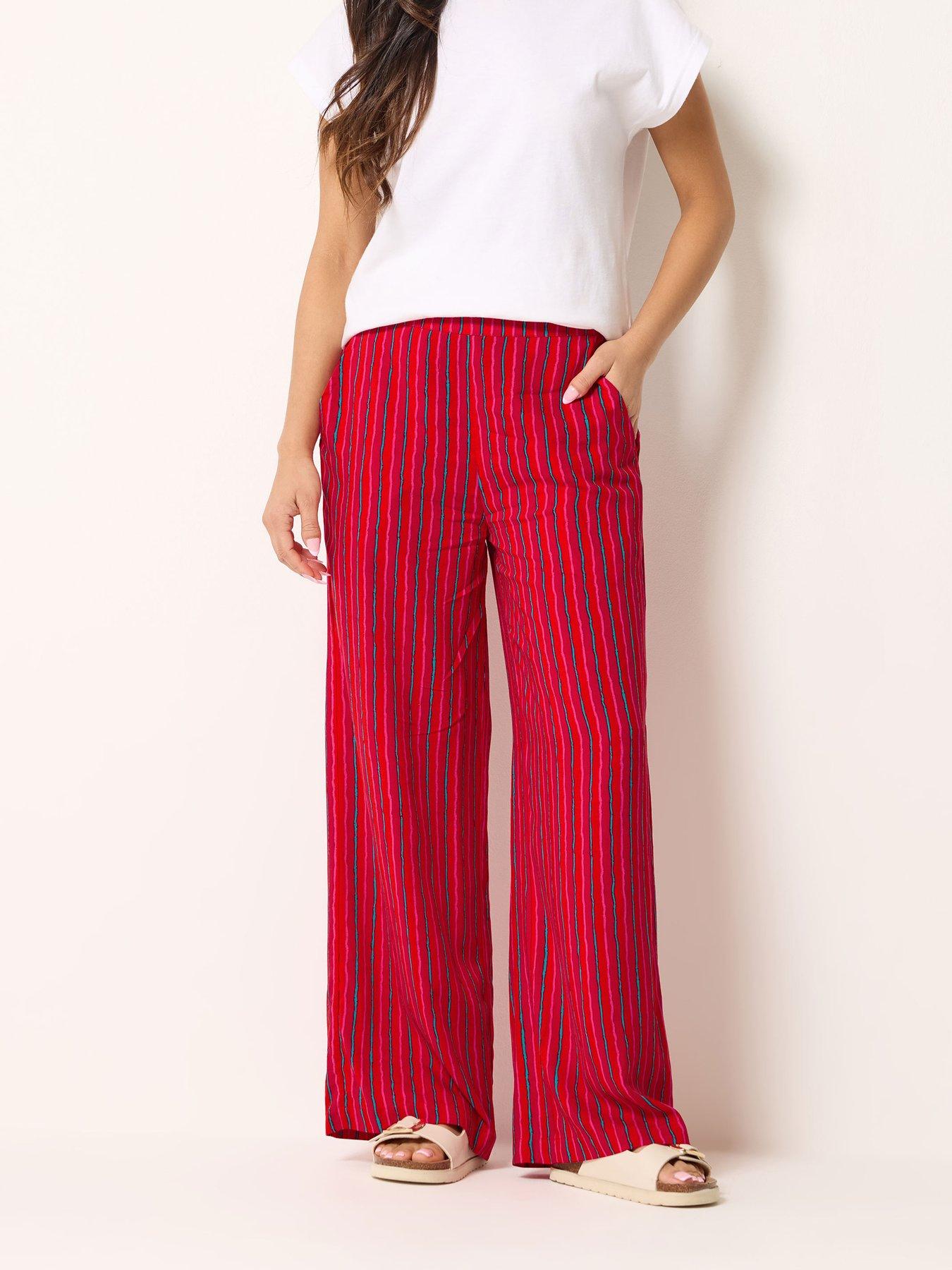 PixieGirl Petite Cheesecloth Balloon Trousers - Pink