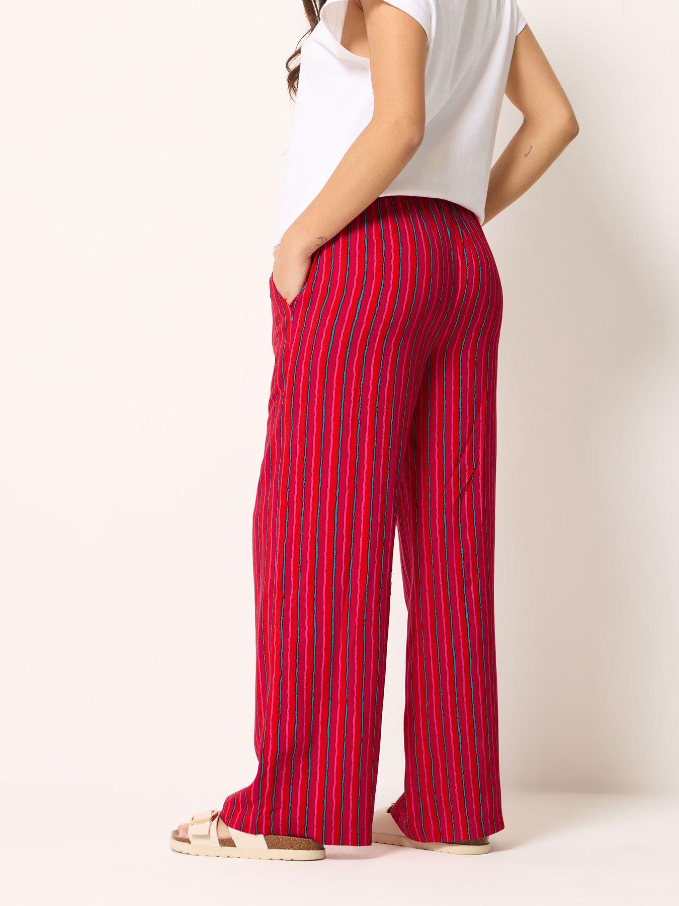 Image 2 of 6 of PixieGirl Petite Cheesecloth Balloon Trousers - Pink