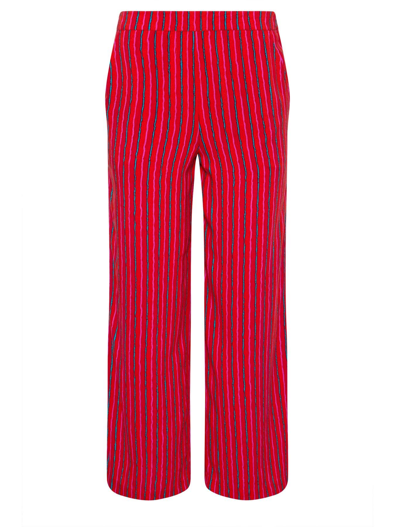 Image 6 of 6 of PixieGirl Petite Cheesecloth Balloon Trousers - Pink