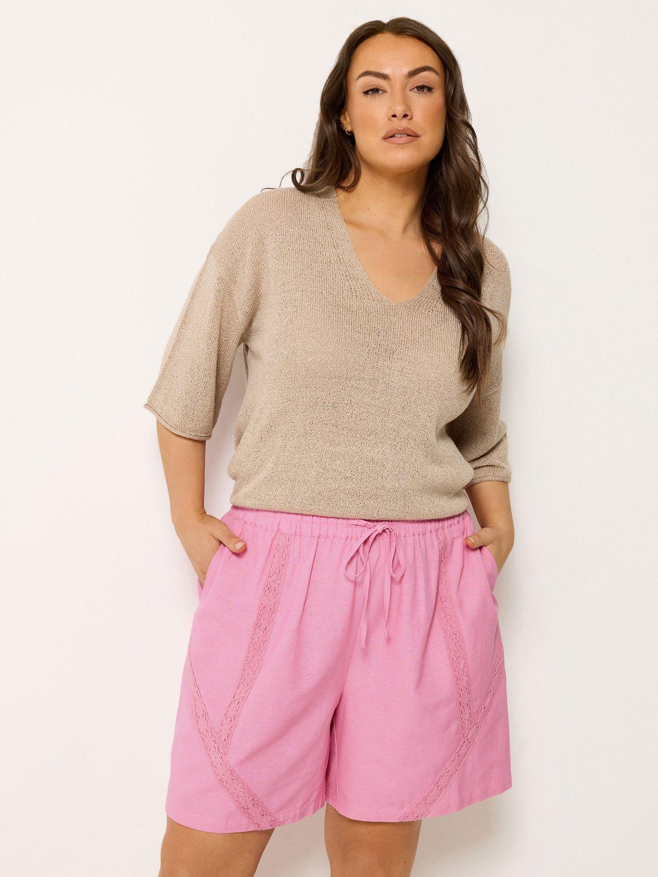 yours-curve-crochet-drawstring-shortsfront