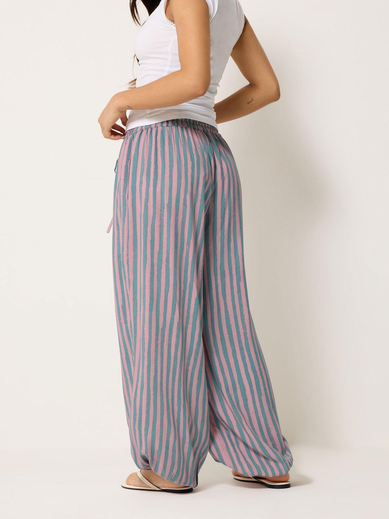 Image 2 of 4 of PixieGirl Petite Tie Dye Balloon Trousers - Pink