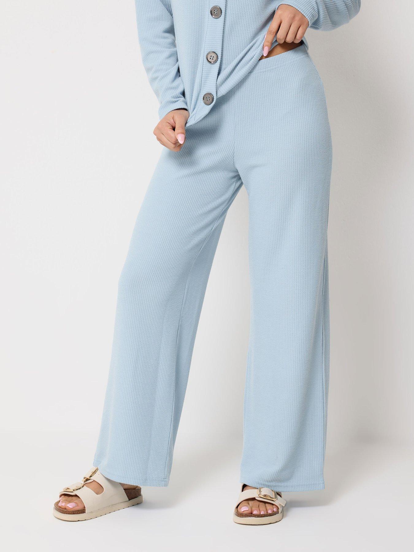 pixiegirl-petite-textured-wide-leg-trousersfront