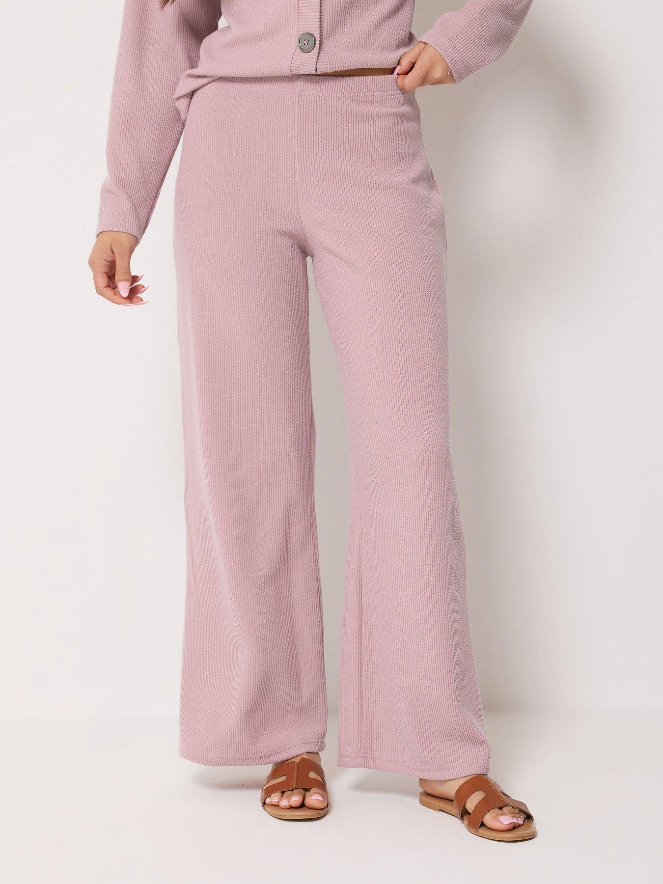 pixiegirl-petite-soft-touch-wide-leg-trousers-pinkfront