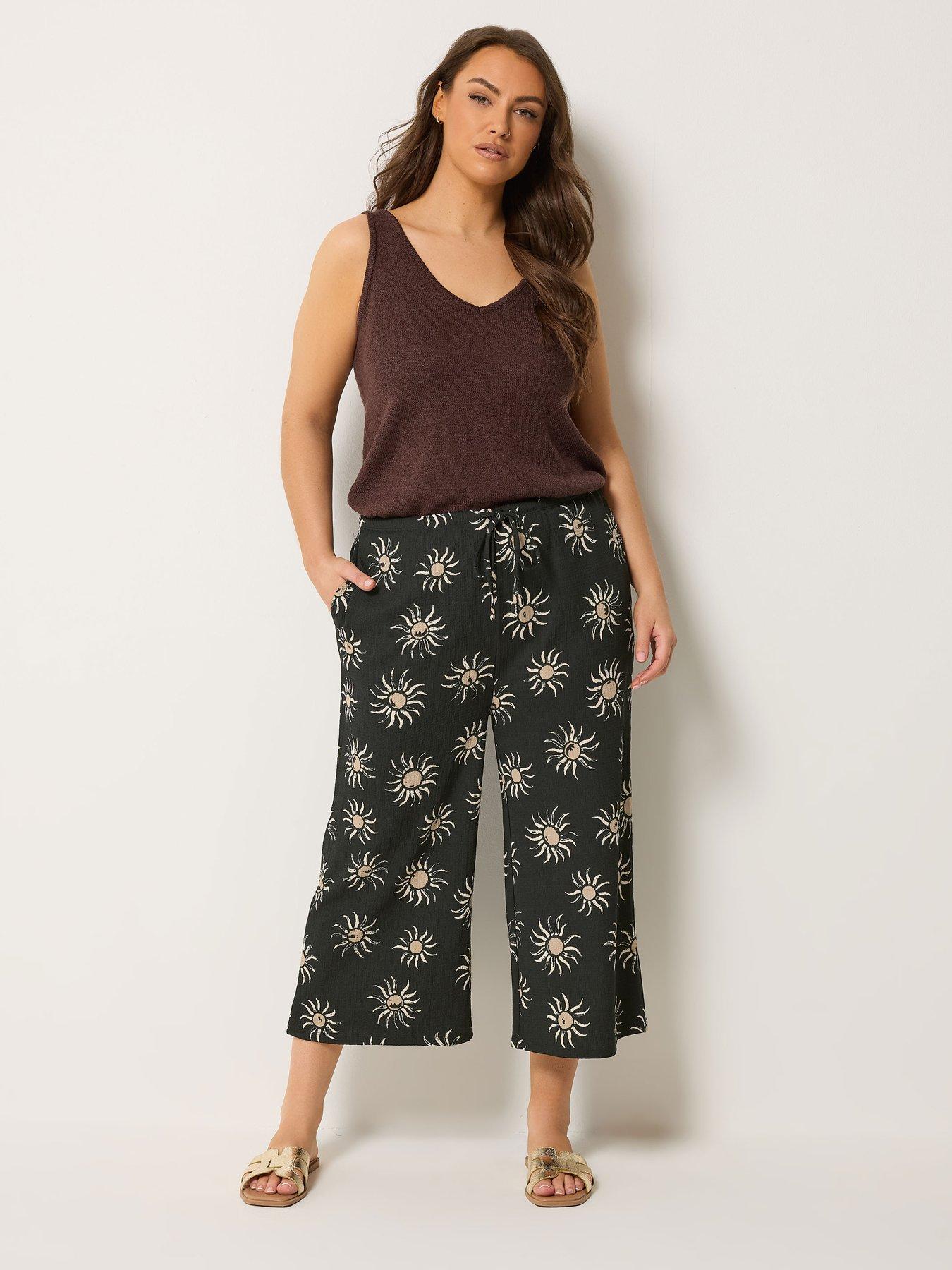 yours-curve-pull-on-spor-print-jersey-shortsback
