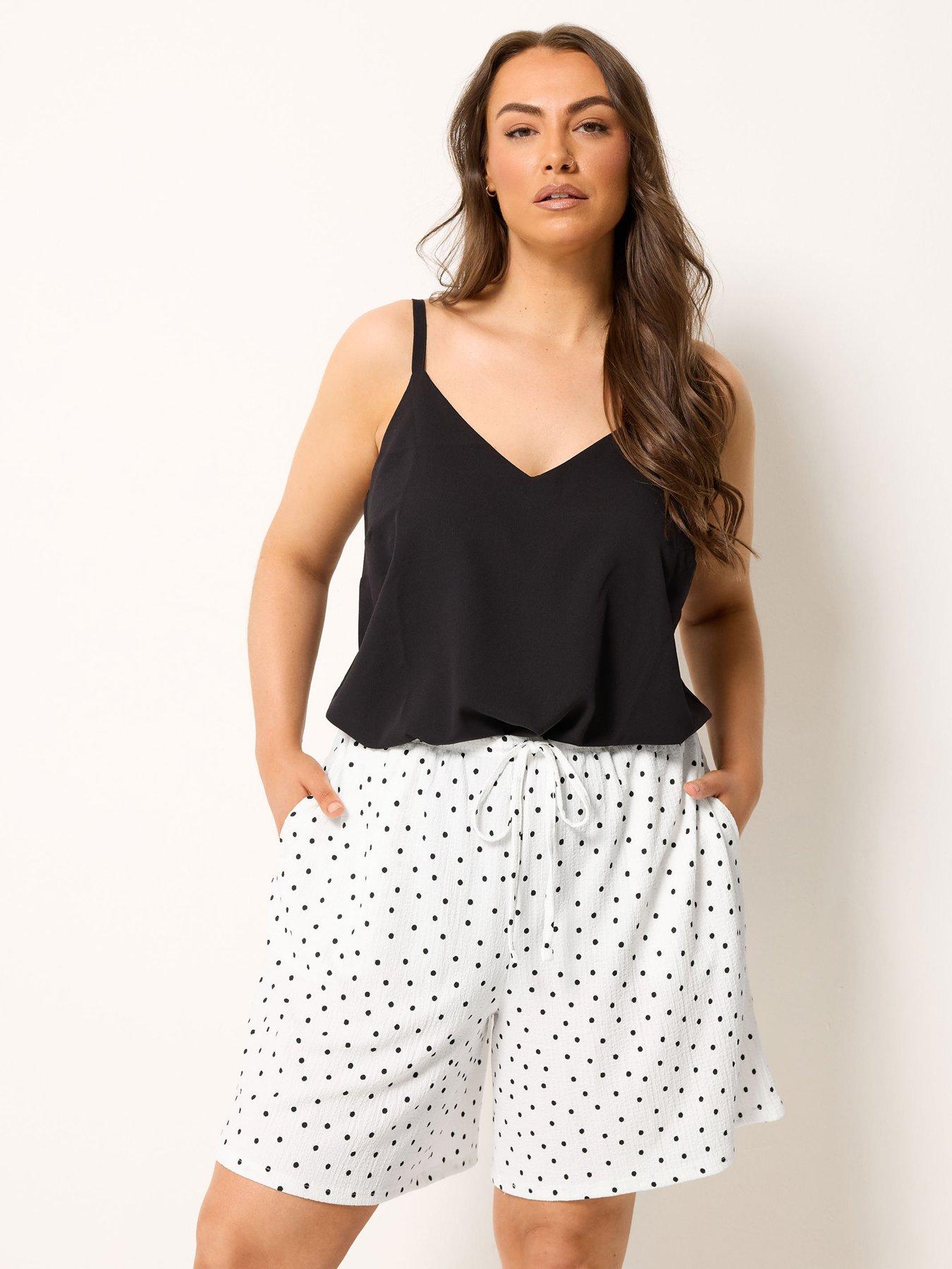 Yours Curve Ditsy Print Gathered Skirt